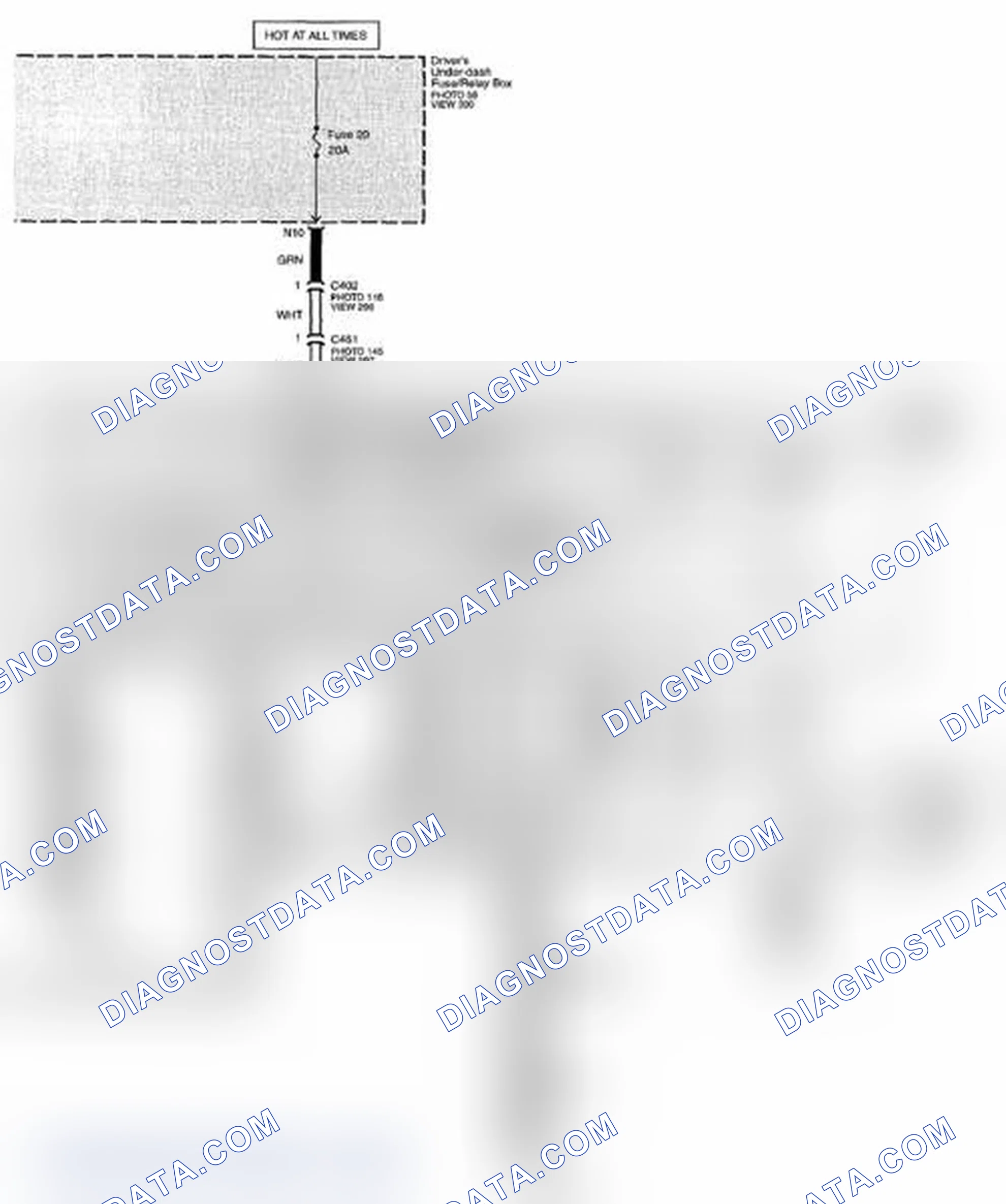 Scheme 370: Moonroof Circuit Diagram - Keyless Access (Page 122-1)