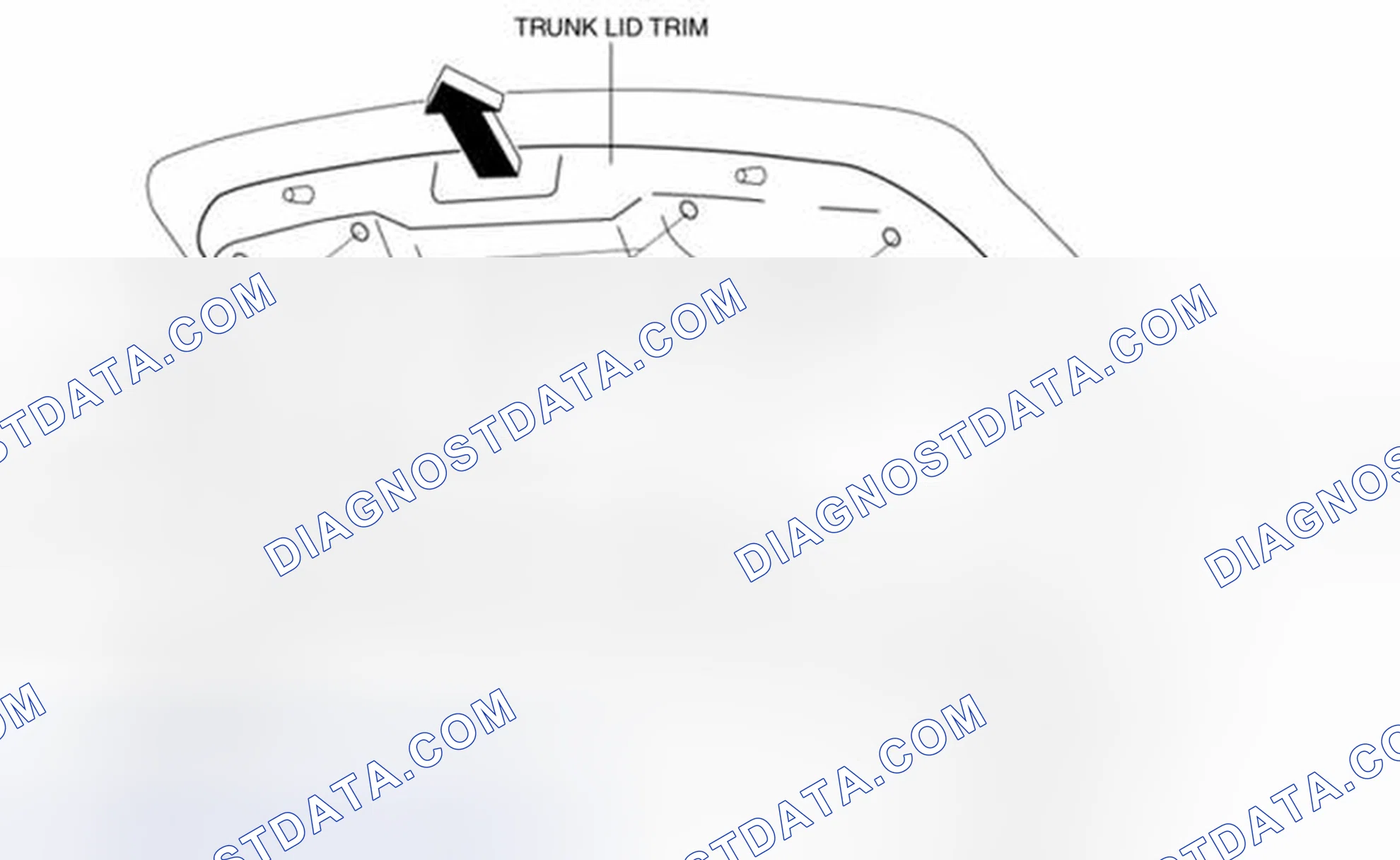 Scheme 162: TRUNK LID TRIM REMOVAL/INSTALLATION