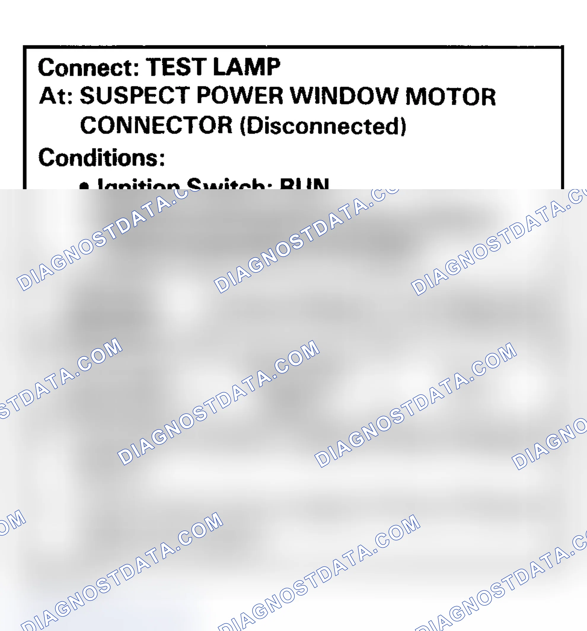Scheme 12: TEST D: POWER WINDOW MOTOR TEST