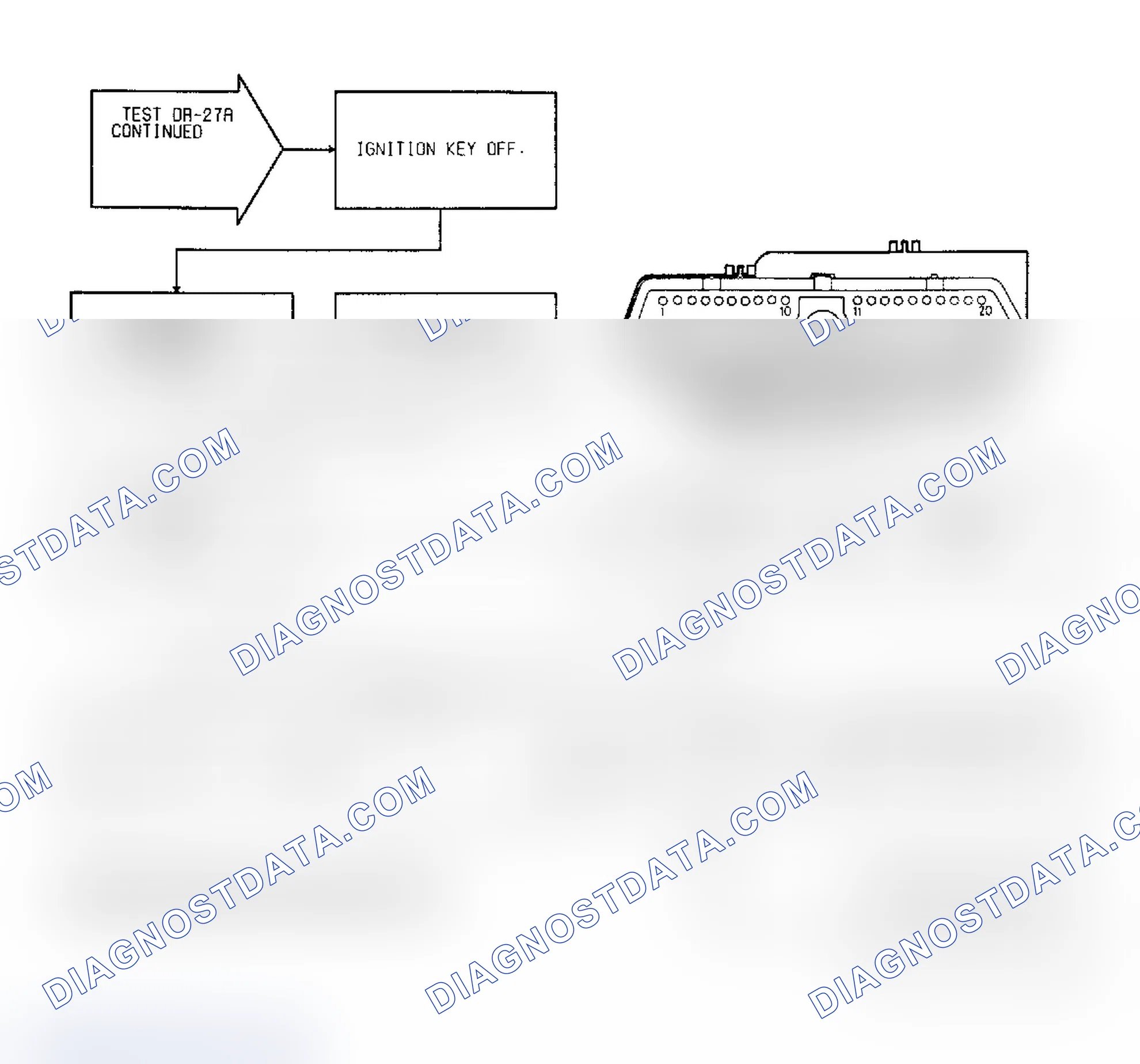 Scheme 149: Test DR-27A, Code 35: (2 of 2) Radiator Fan Relay Circuit