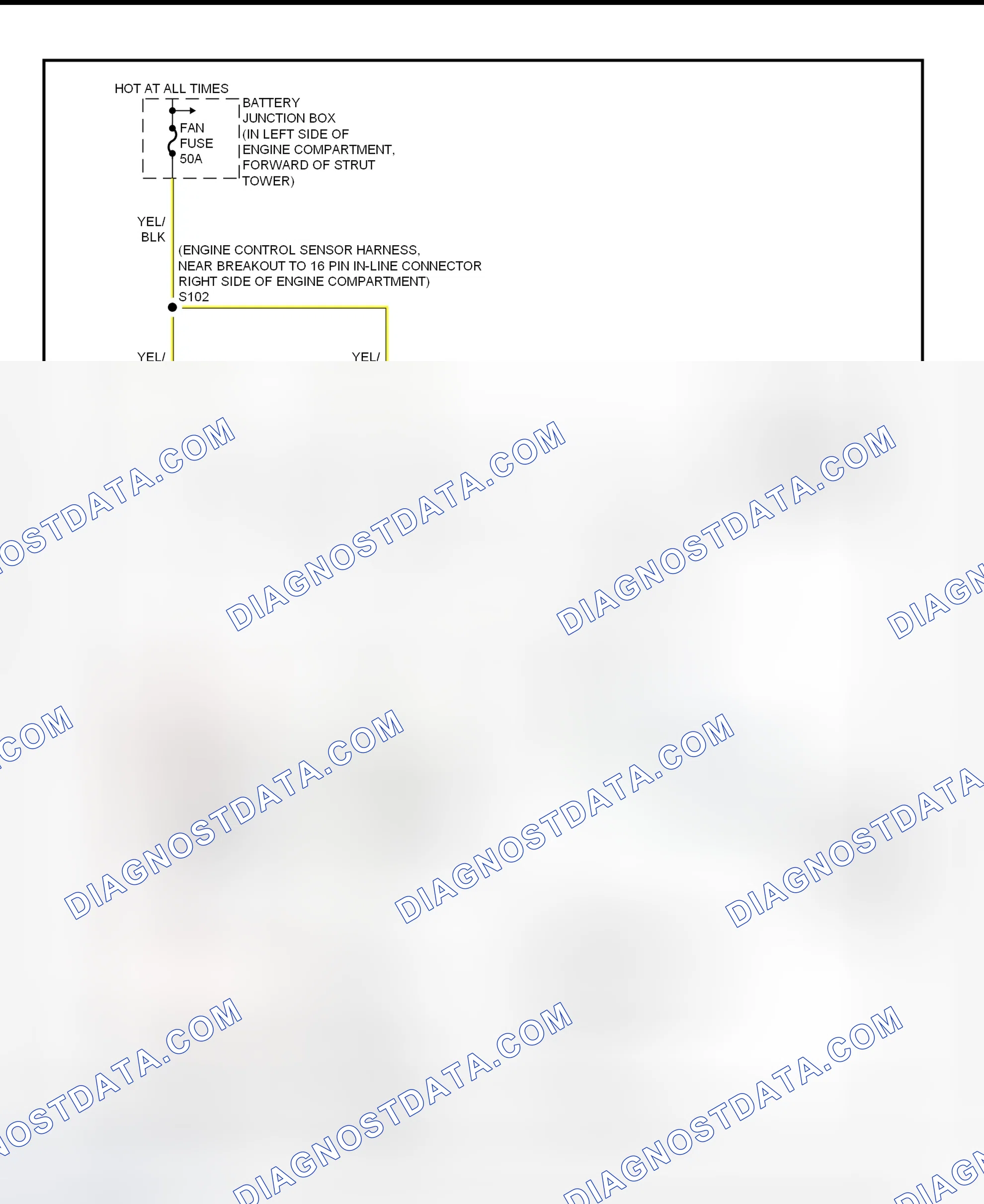 Scheme 29: Electric Cooling Fan Wiring Diagram (Mustang - 4.6L)