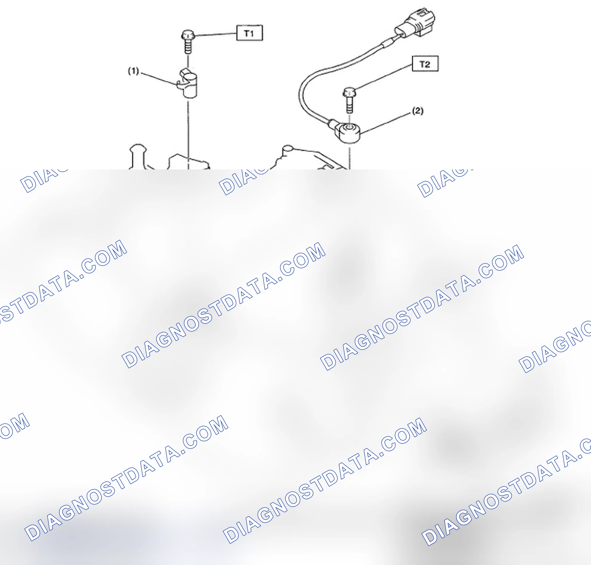 Scheme 60: CRANKSHAFT POSITION, CAMSHAFT POSITION AND KNOCK SENSORS