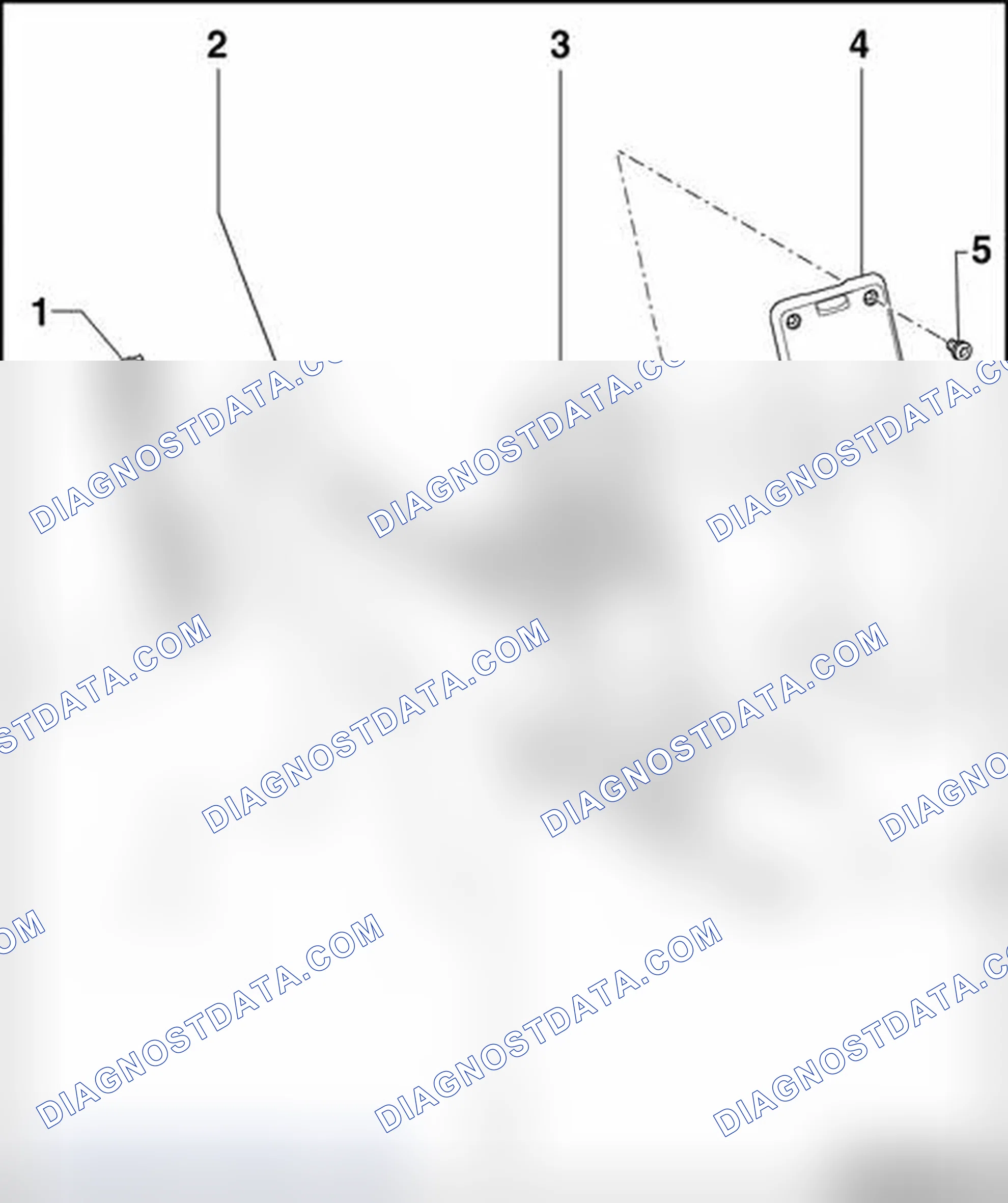 Scheme 24: Mobile phone holder in center console, assembly overview