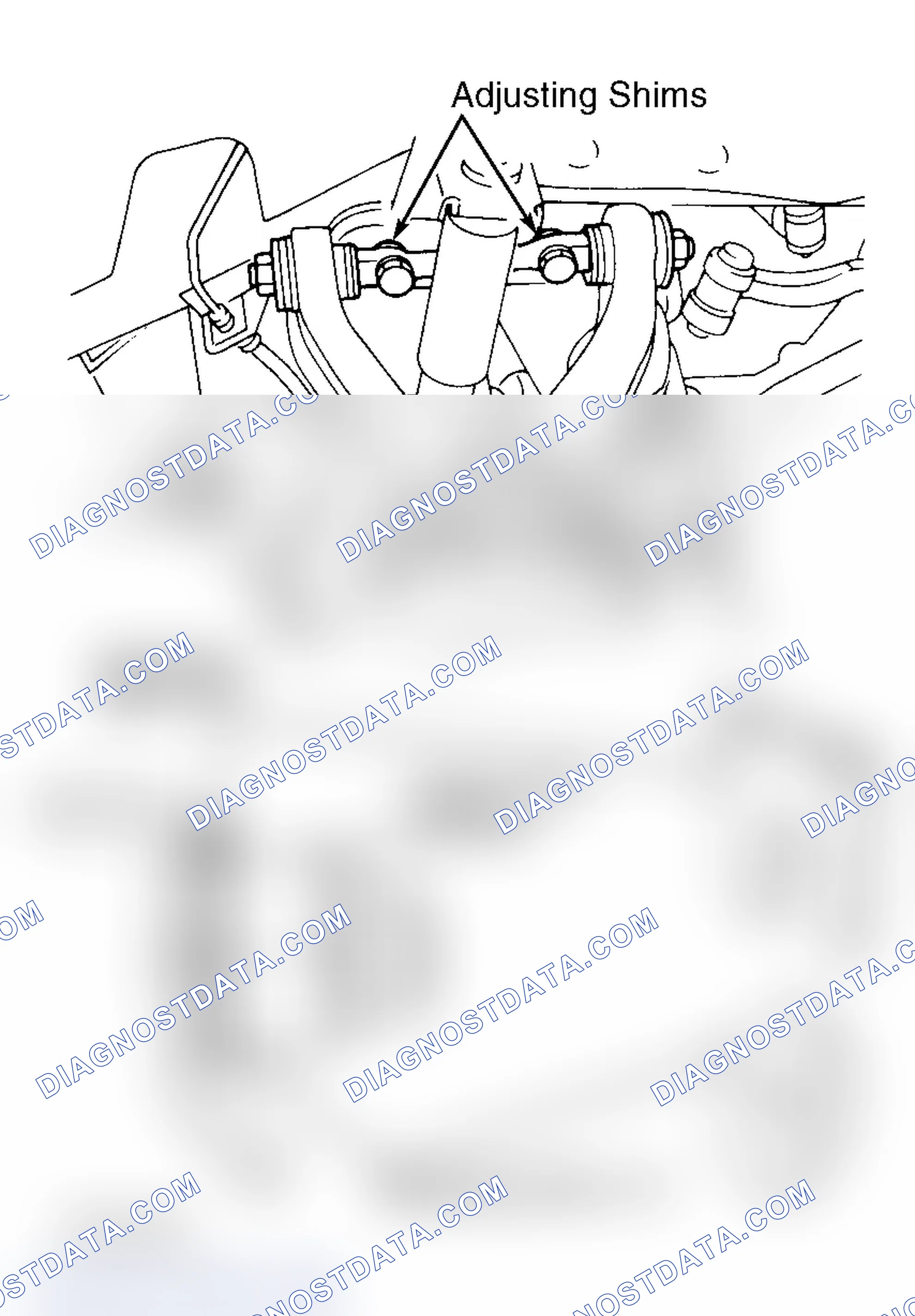 Scheme 11: Adjusting Front Caster & Camber (Pathfinder & Pickup) Courtesy of Nissan Motor Co., U.S.A.
