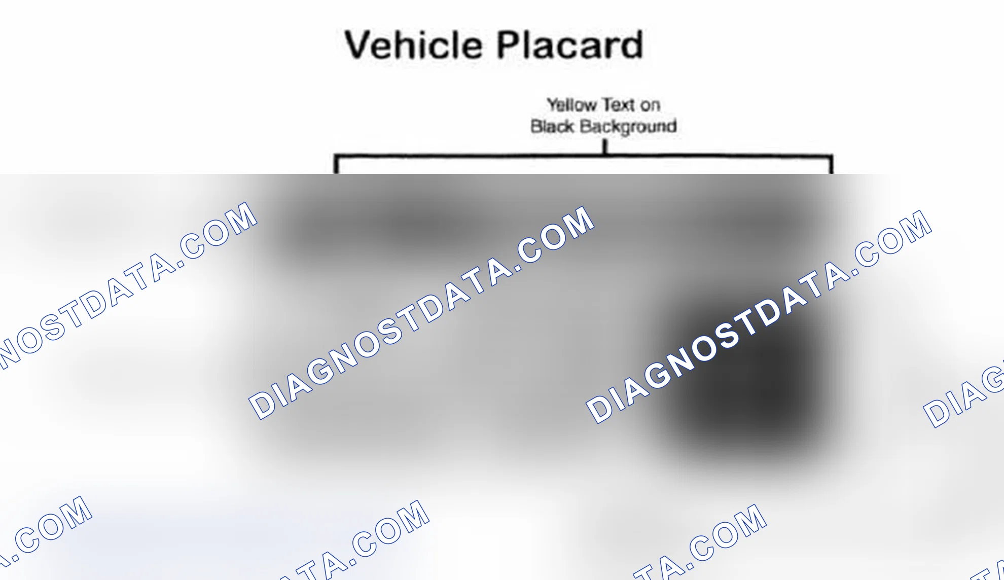 Scheme 28: Vehicle Tire Placard - Typical