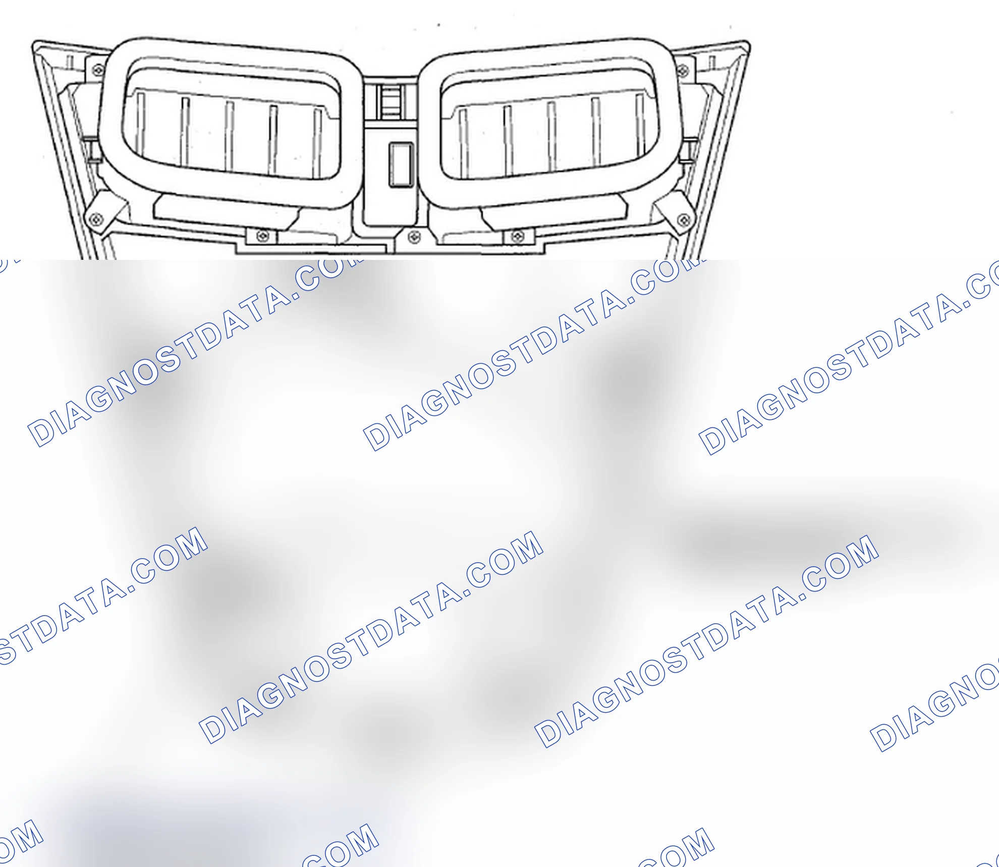 Scheme 34: Audio and HVAC Switch Panel Connector for Inputs and Outputs (without navigation)