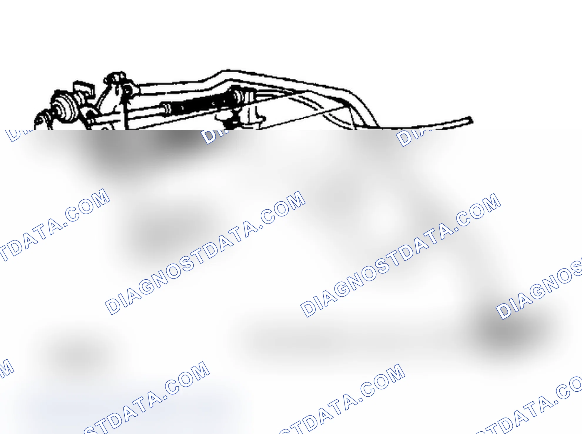 Scheme 27: Typical Carburetor Throttle Linkage on 5.8L Police Special