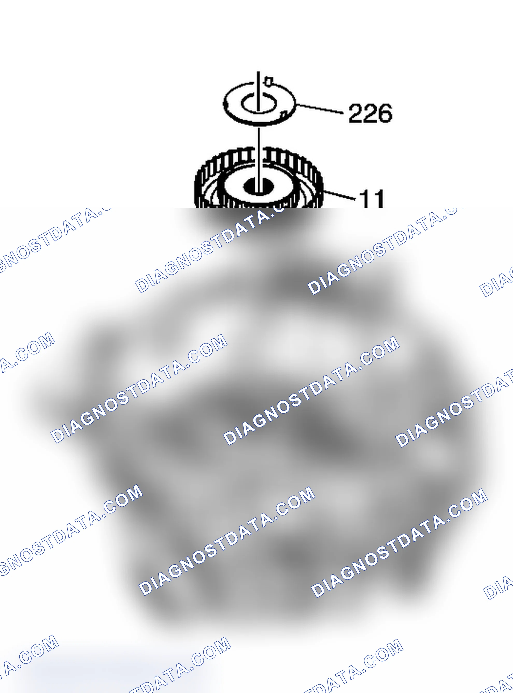 Scheme 105: Second Coast, Second Clutch Hub and Second Clutch Sprag Assembly Removal