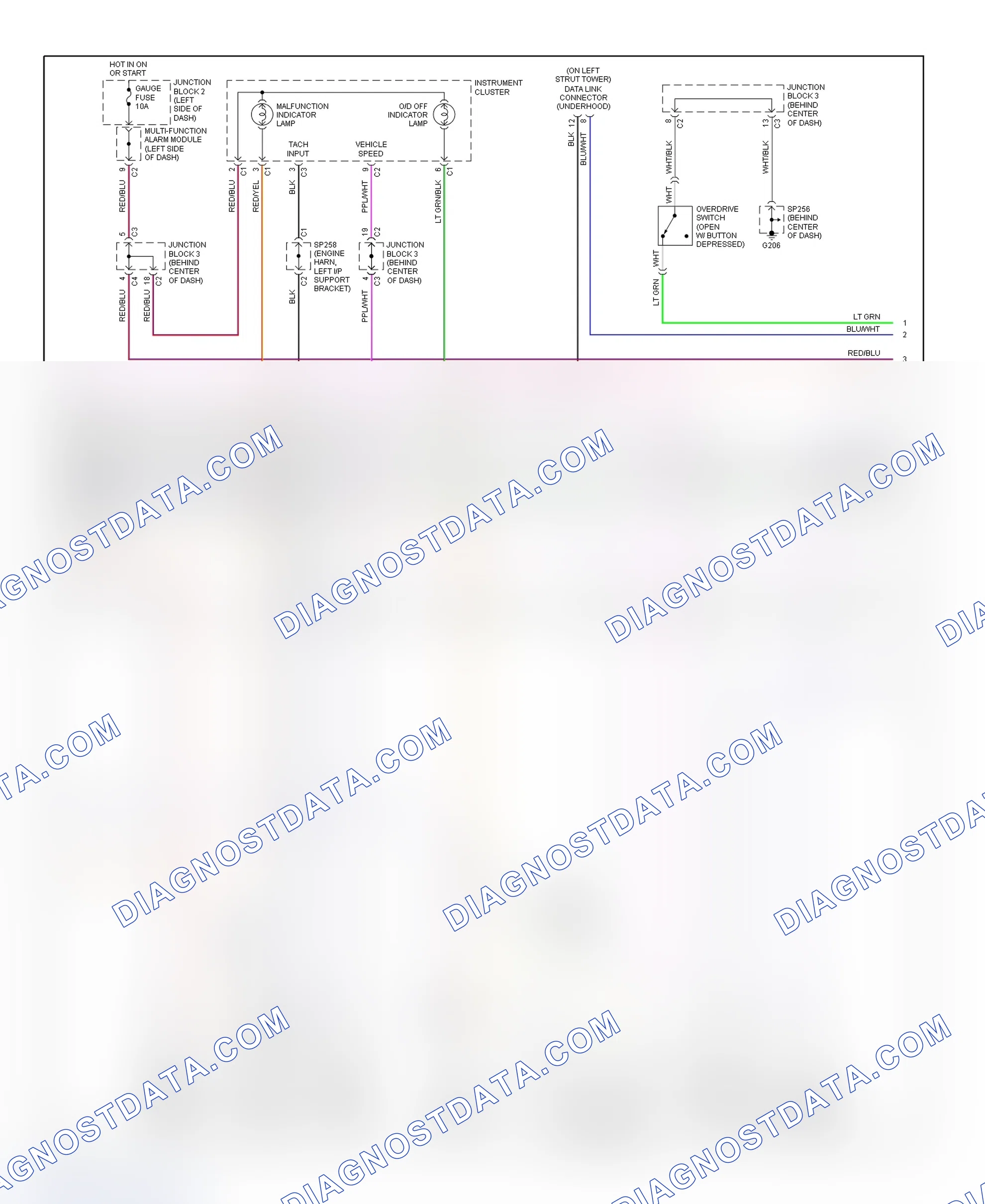 Scheme 146: PCM Wiring Diagram (Prizm - 1.8L With 4-Speed A/T - 2 Of 3)