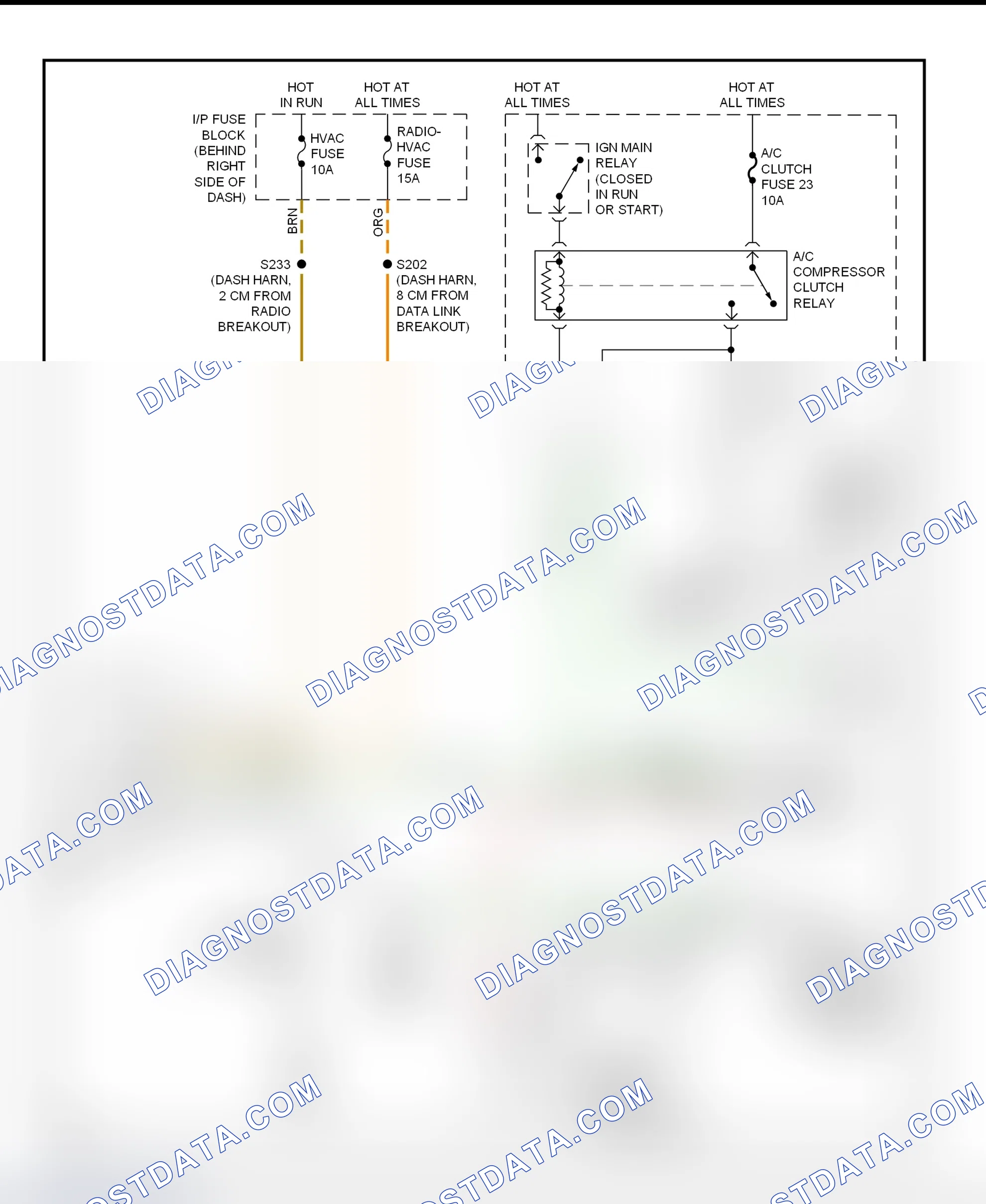 Scheme 31: A/C Compressor Clutch Control Circuit Wiring Diagram (2000-01 Intrigue)