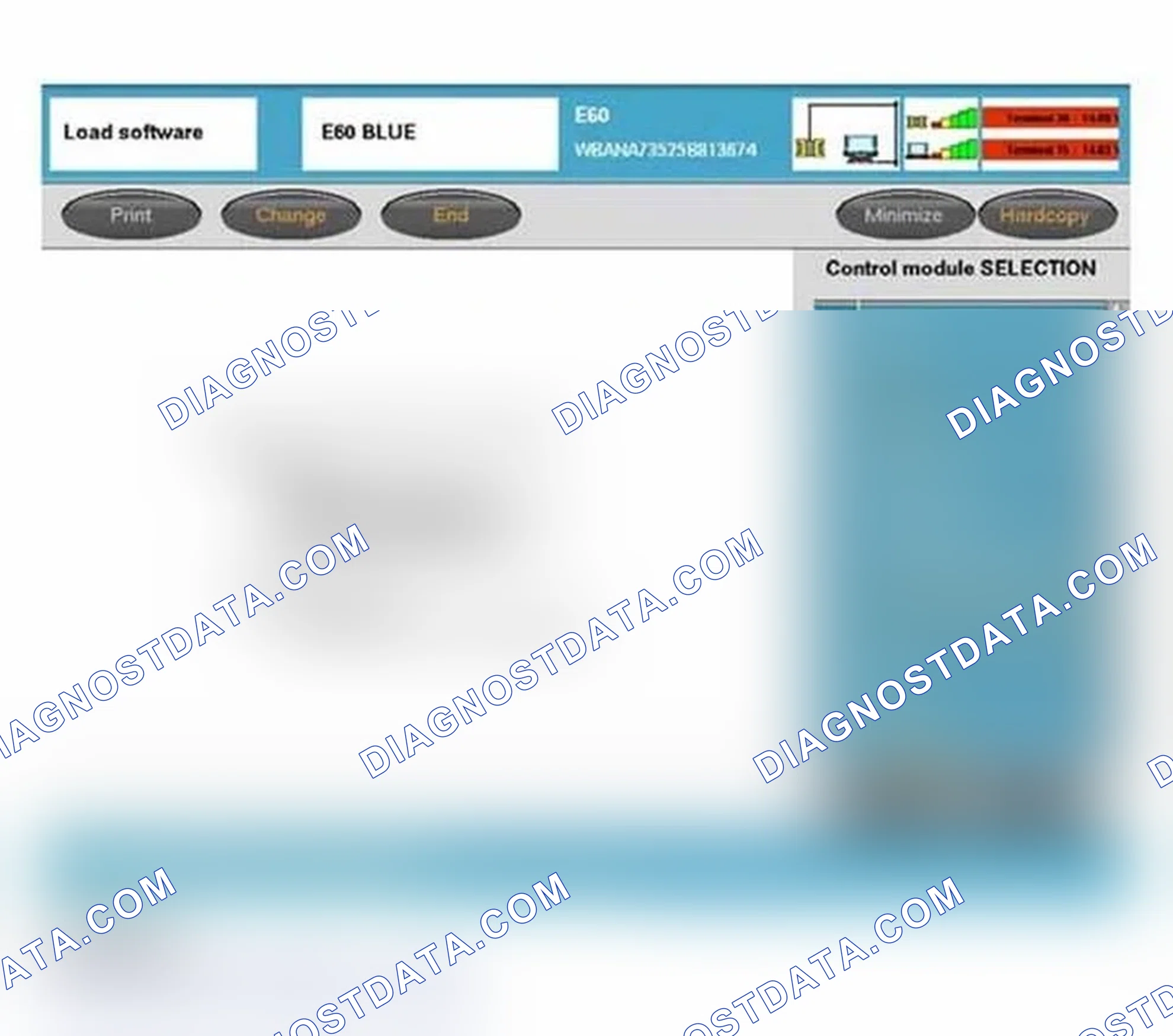 Scheme 445: Control Module Selection - Programming - Update Software