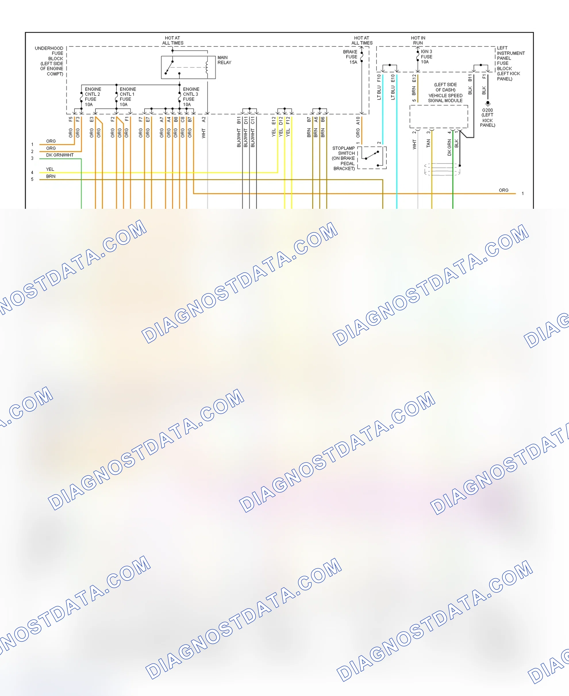 Scheme 164: PCM Wiring Diagram (Saturn LS2 & LW2 - 3.0L - 2 Of 3)