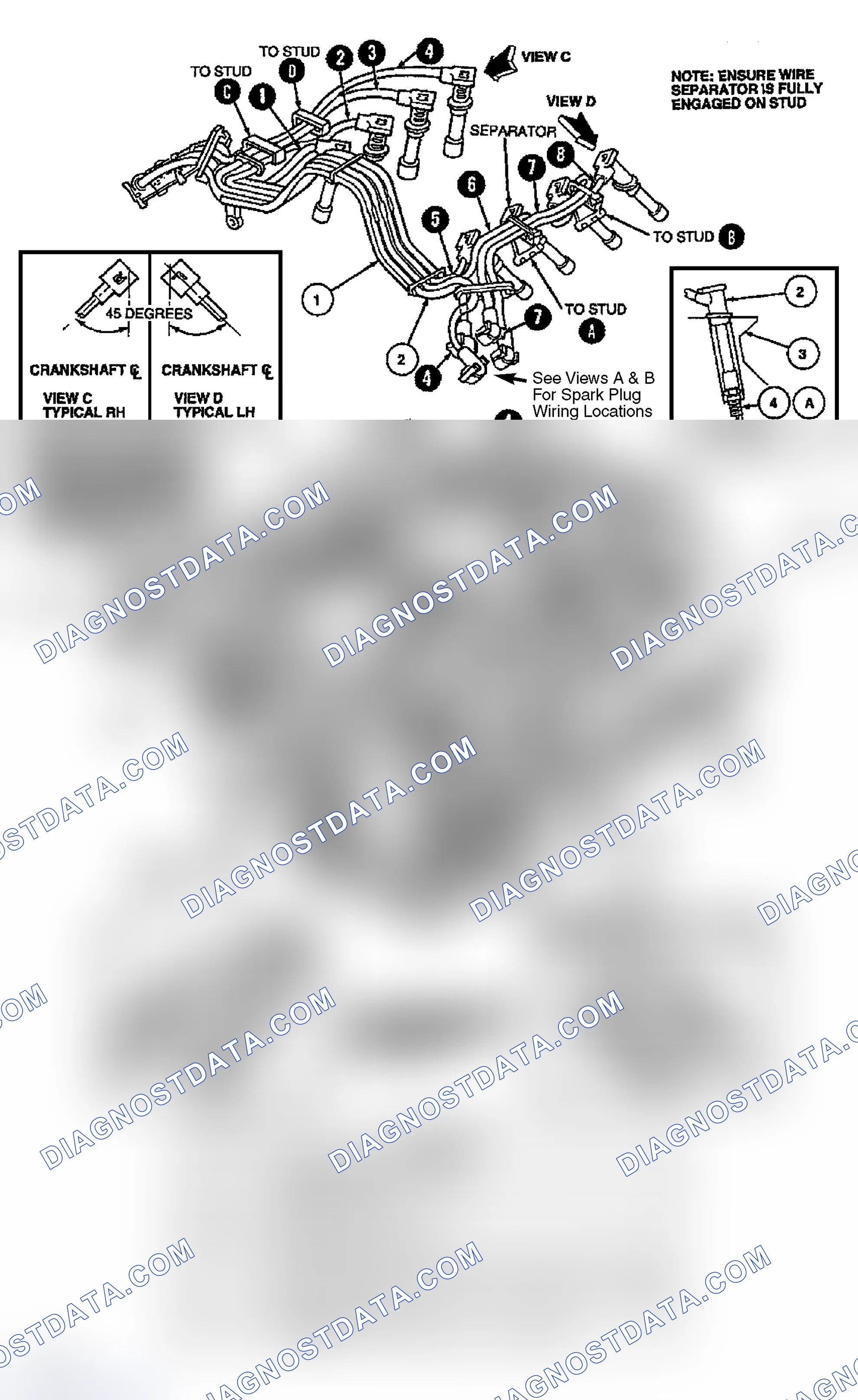Scheme 2: Spark Plug Wire Routing (Crown Victoria, Grand Marquis & Town Car)