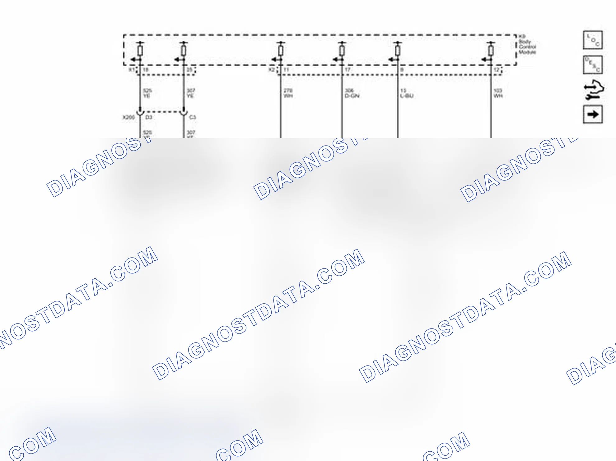 Scheme 1: Headlamp and Daytime Running Lamp Controls Wiring Schematics