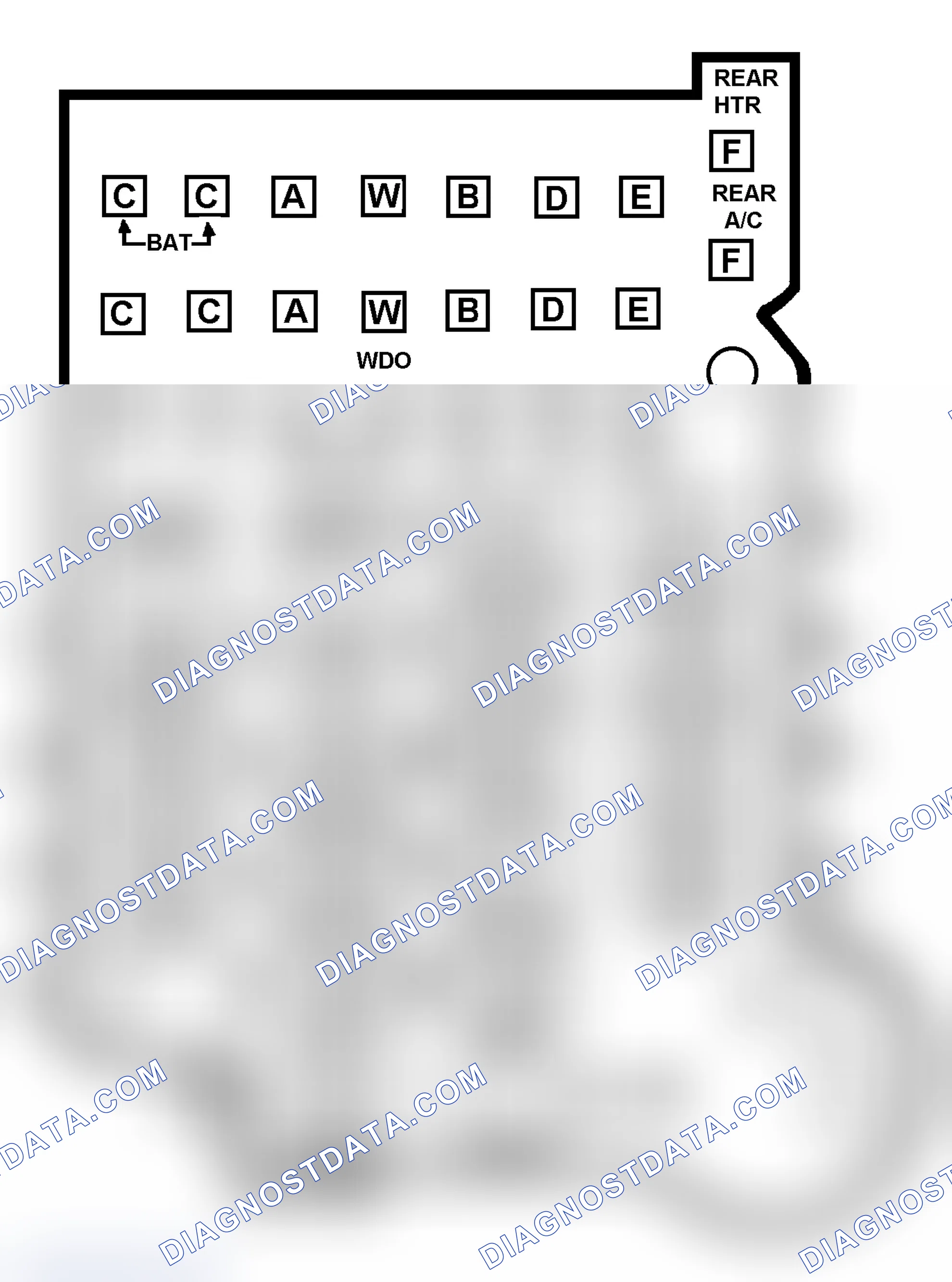 Scheme 11: FUSE PANEL IDENTIFICATION (1988-91 "R" & "V" SERIES)
