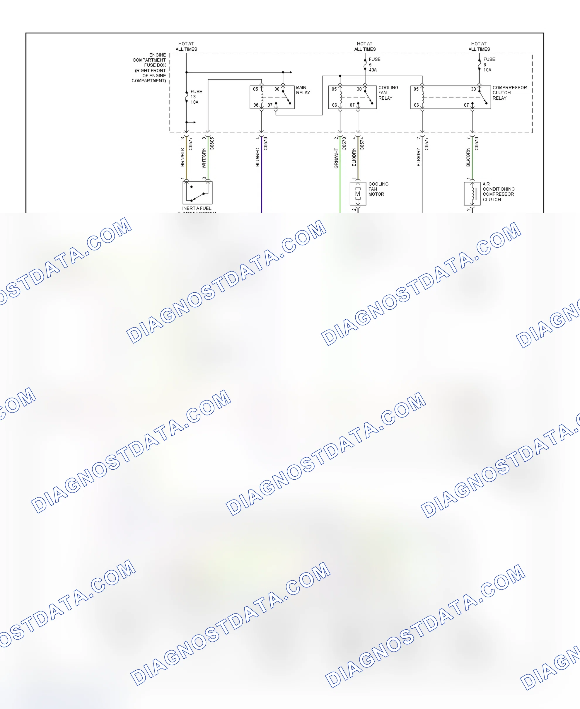 Fig. 11: Automatic A/C-Heater System Wiring Diagram (1999-01 Discovery System II - 2 Of 2)