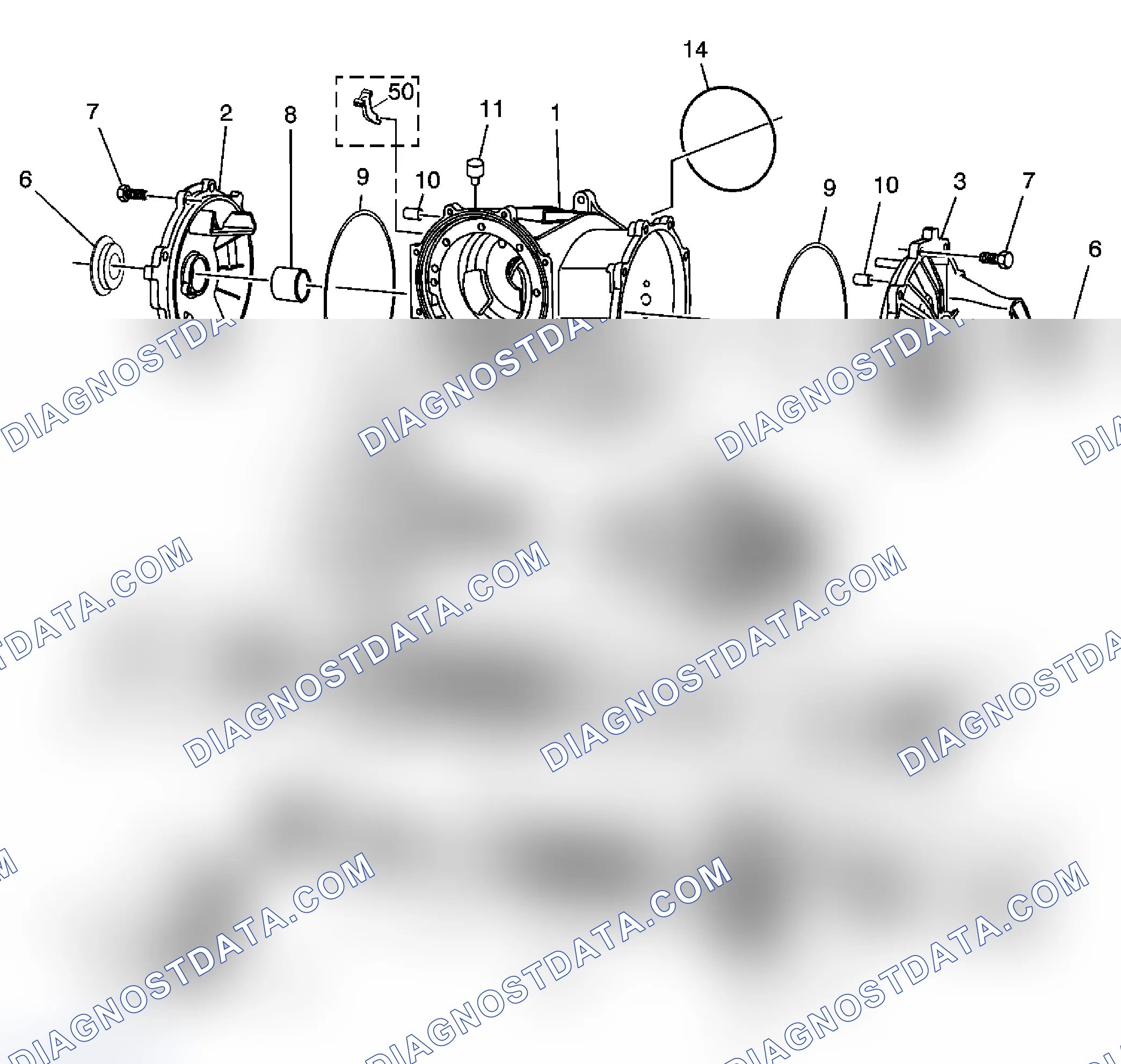 Scheme 2: Rear Axle Disassembled Views