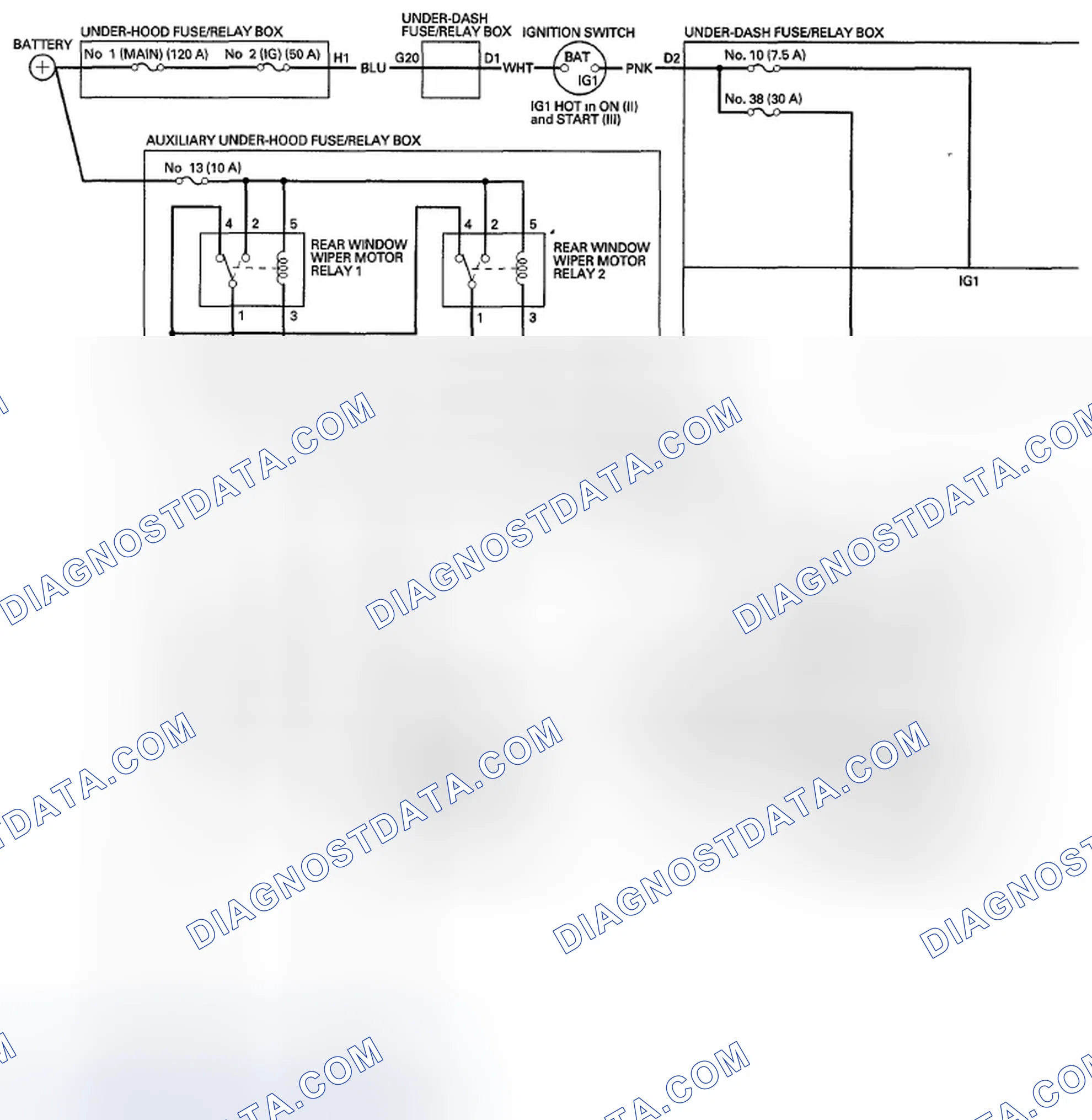 Scheme 32: Circuit Diagram - Rear Window
