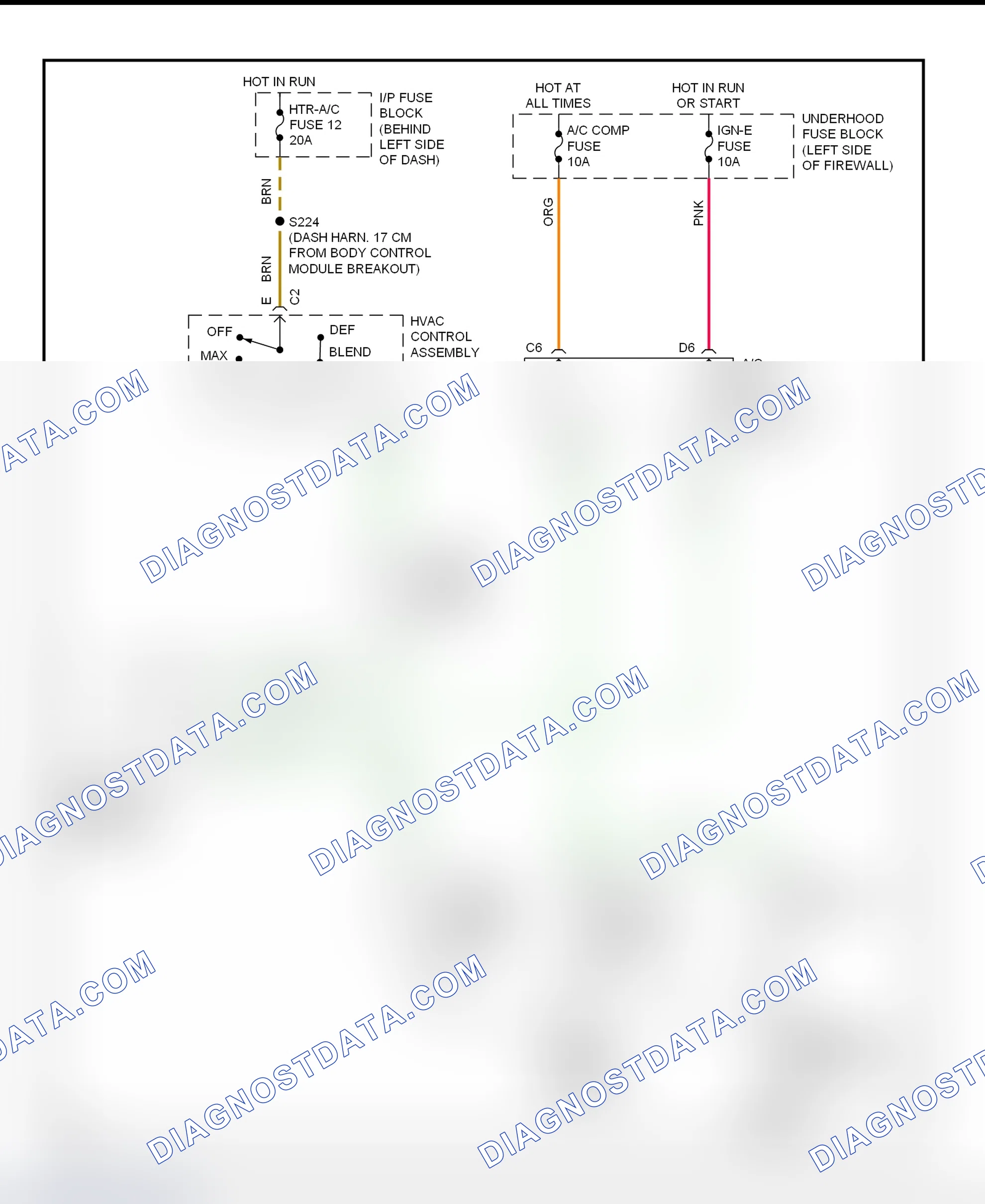 Scheme 37: A/C Compressor Clutch Control Circuit Wiring Diagram (2000-01 Astro & Safari)