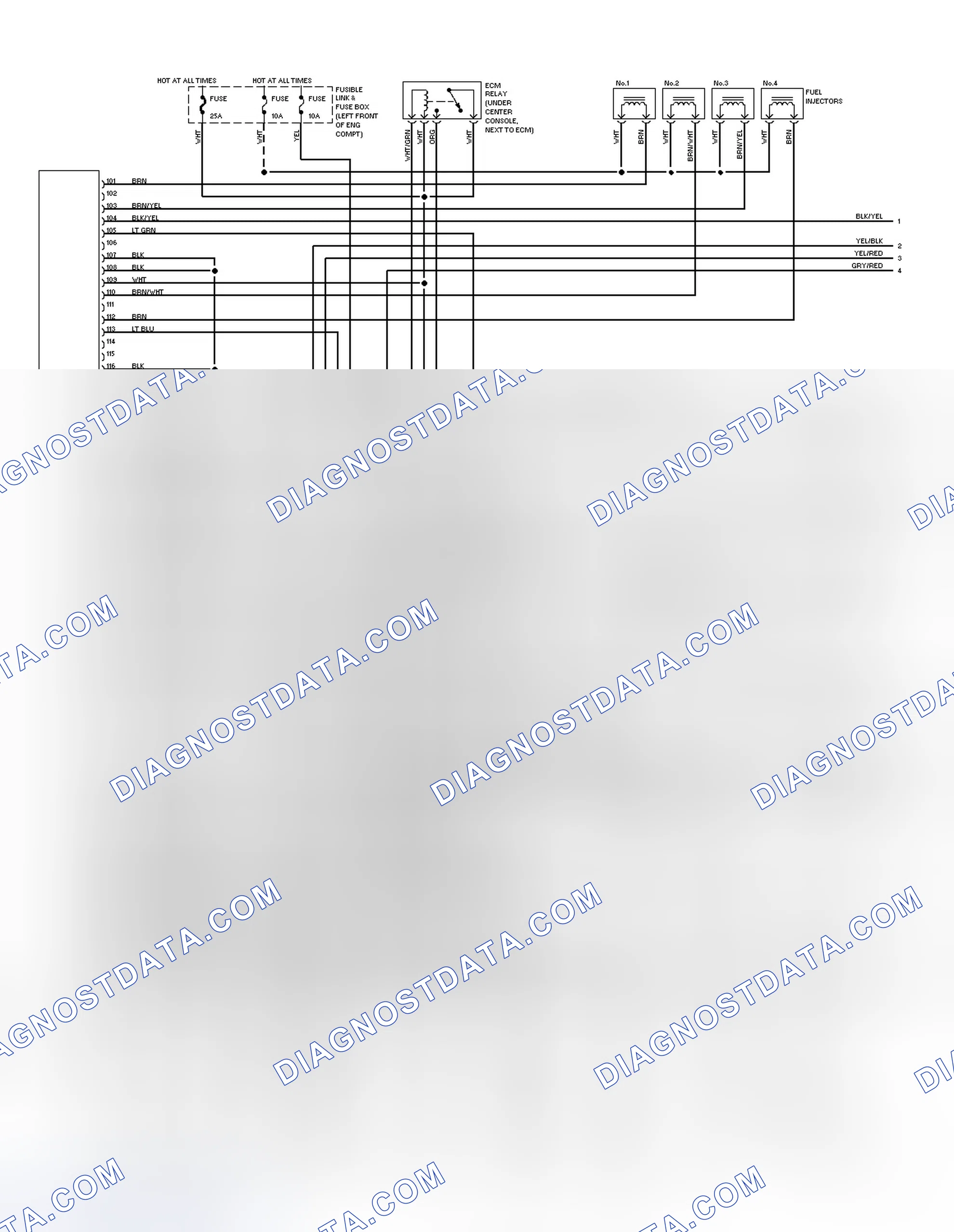 Scheme 53: Wiring Diagram (2.4L - 1 Of 2)