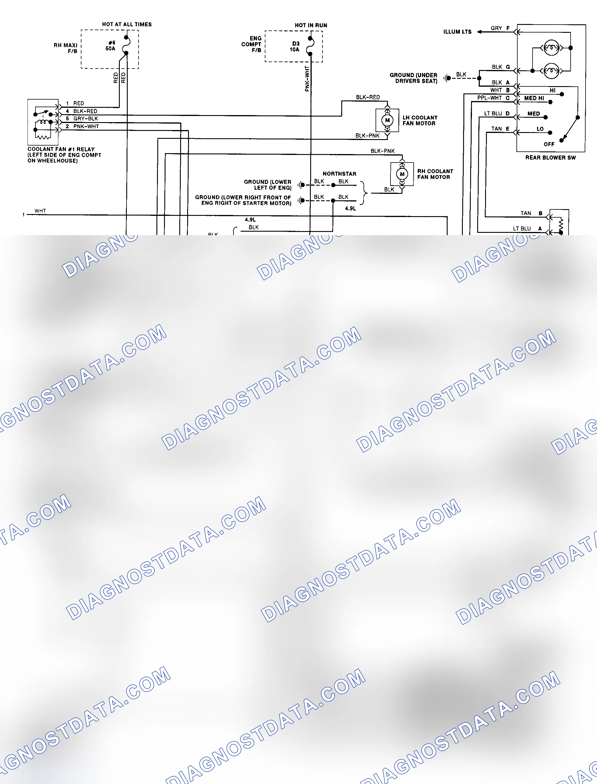 Scheme 8: Automatic A/C-Heater System Wiring Diagram (2 Of 2)