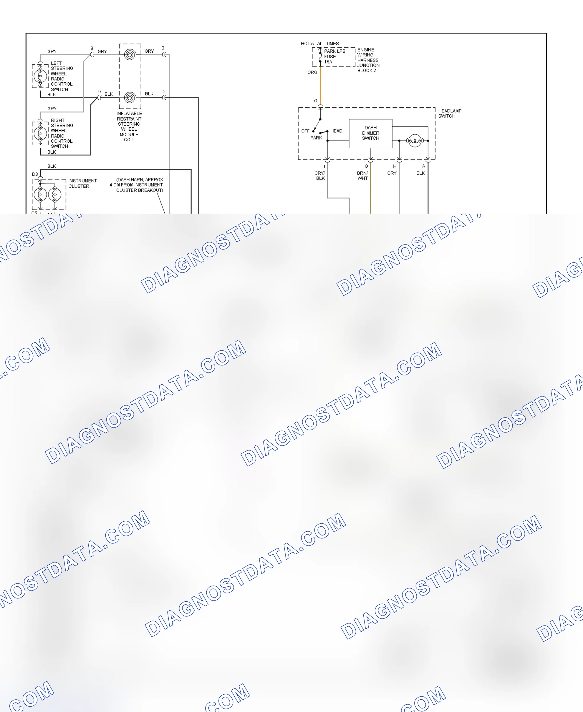 Scheme 49: Illumination/Interior Lights Wiring Diagram (Lumina & Monte Carlo - 2 Of 2)