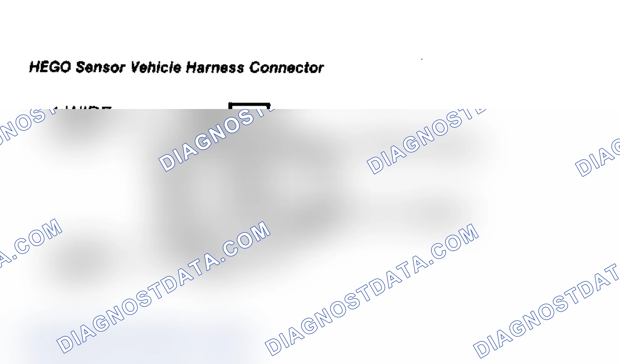 Scheme 111: HEGO Sensor Vehicle Harness Connector