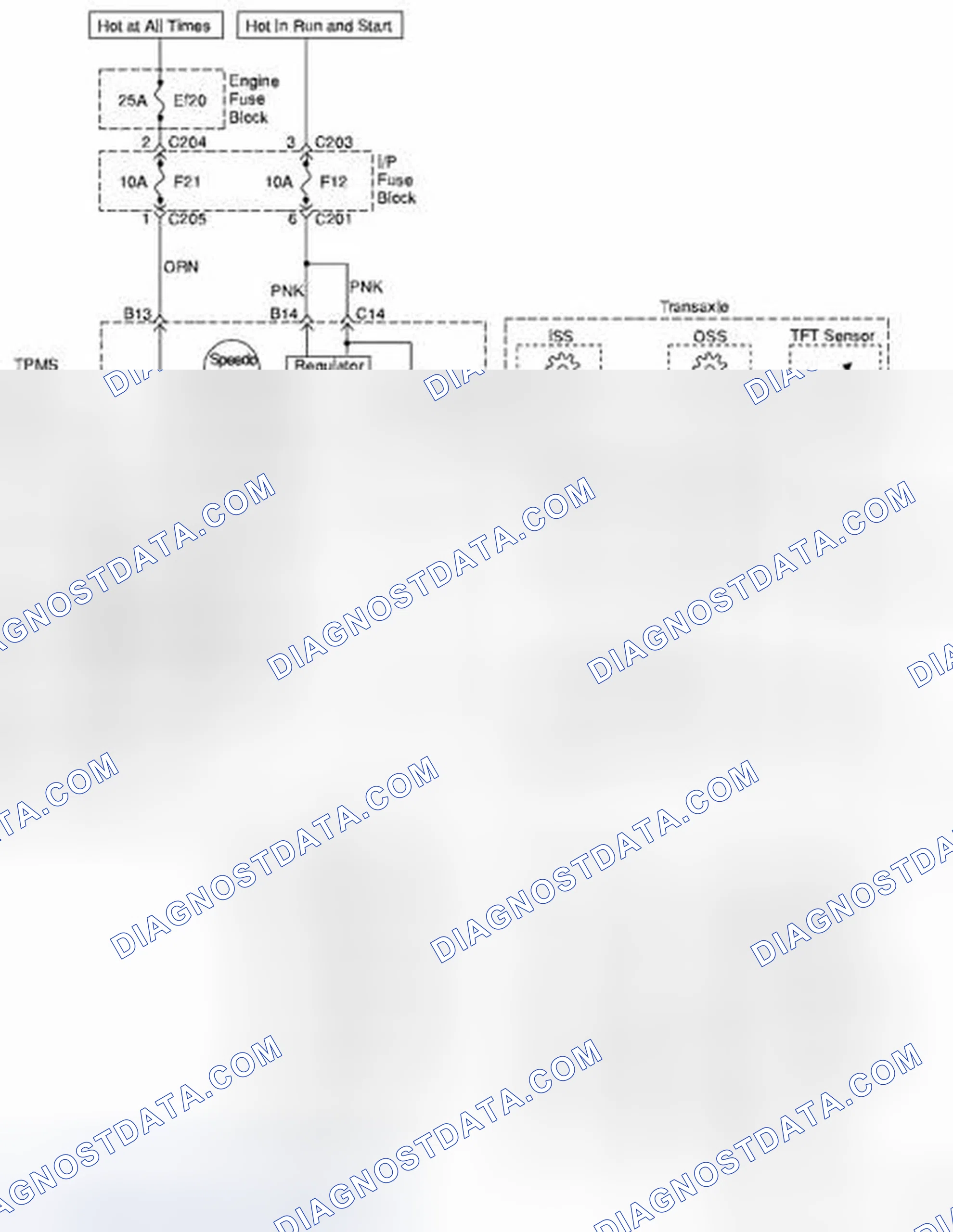 Scheme 104: Transaxle Control Module Circuit Wiring Diagram