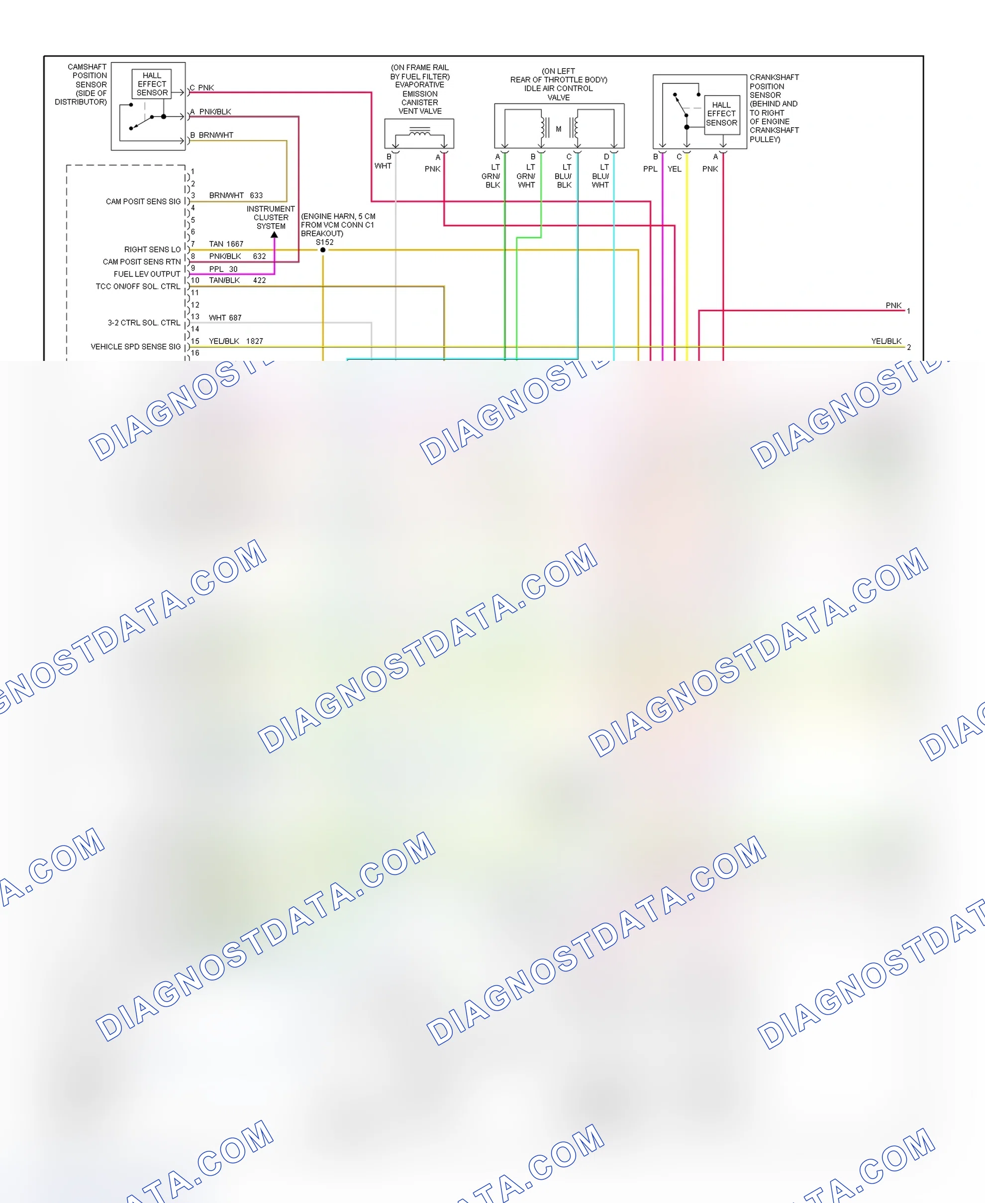 Scheme 7: PCM Wiring Diagram (Astro & Safari - 4.3L - 1 Of 4)
