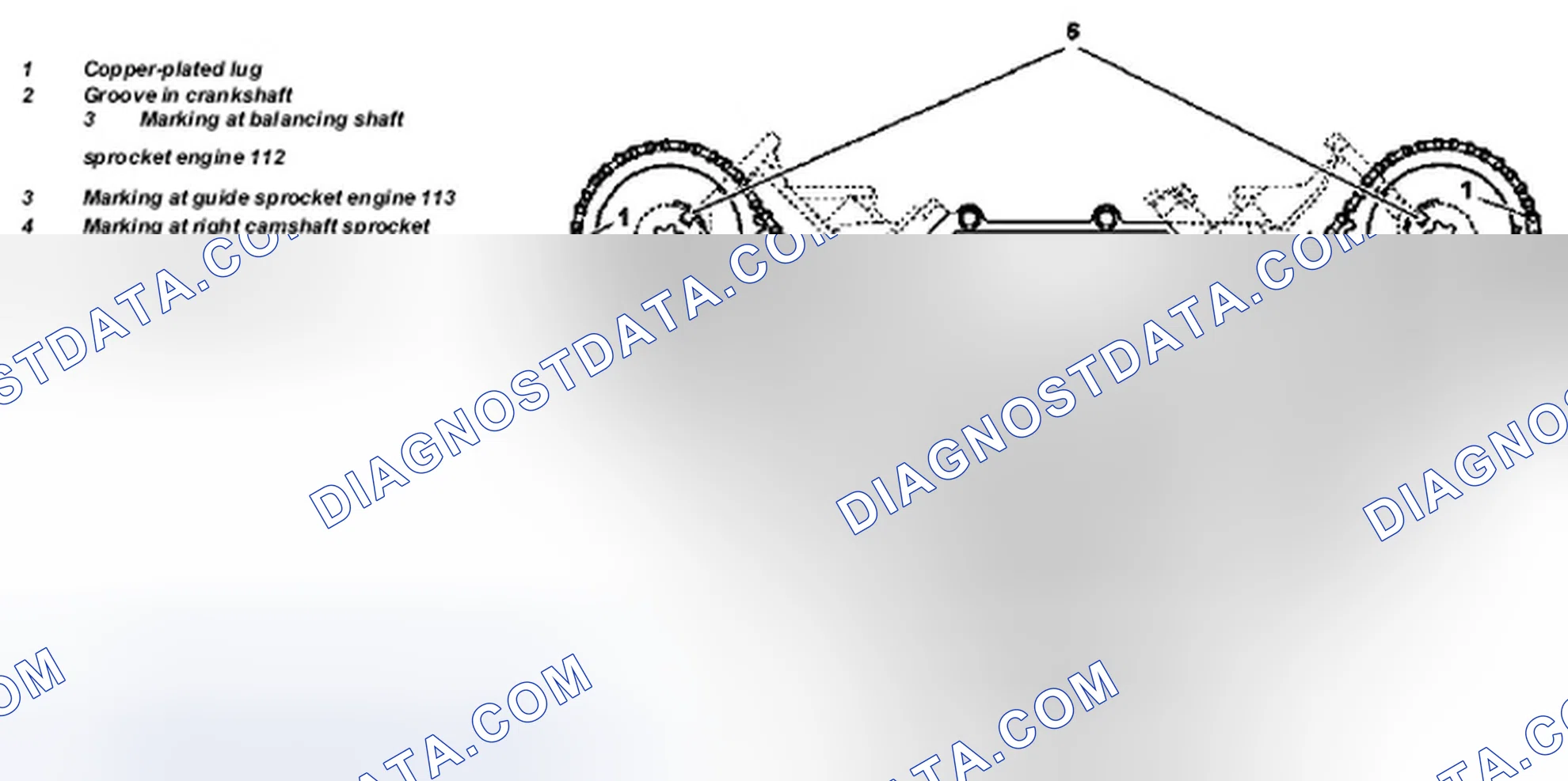 Scheme 7: Identifying Timing Chain Drive Components - Shown On Engine 112