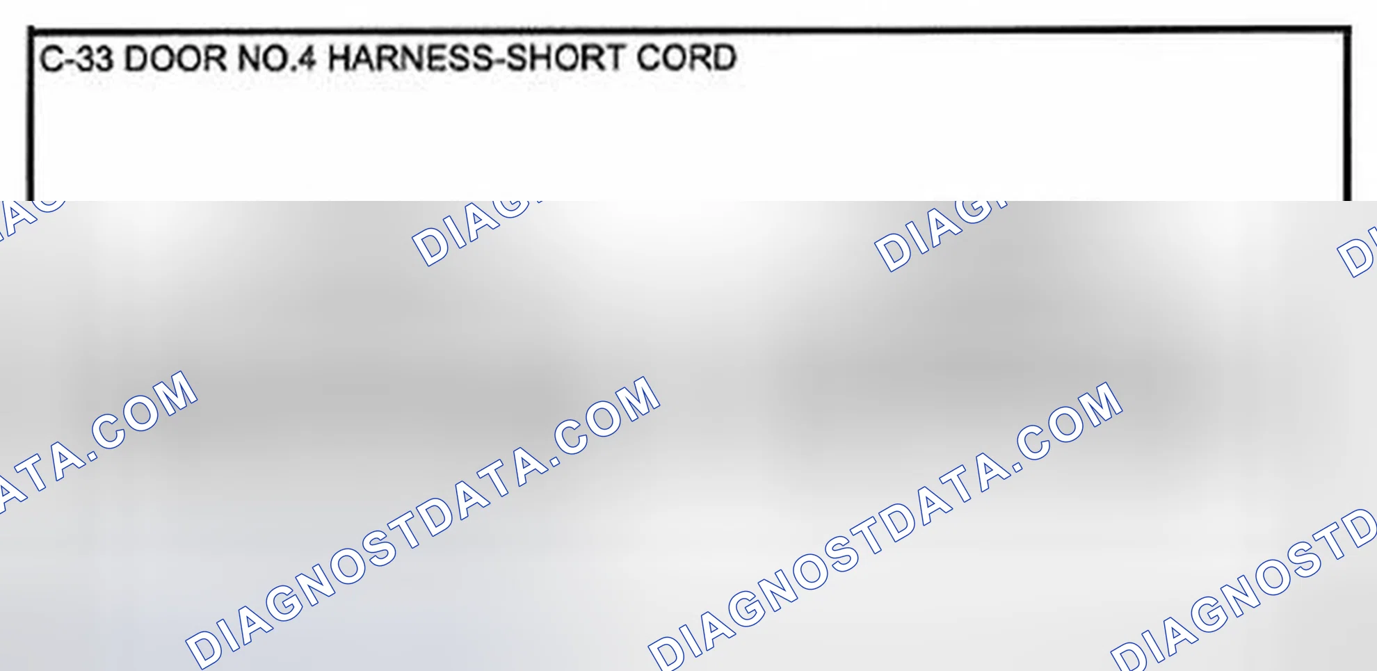 Scheme 56: Identifying Door No. 4 And Short Chord Harness Connector Terminals (C-33)