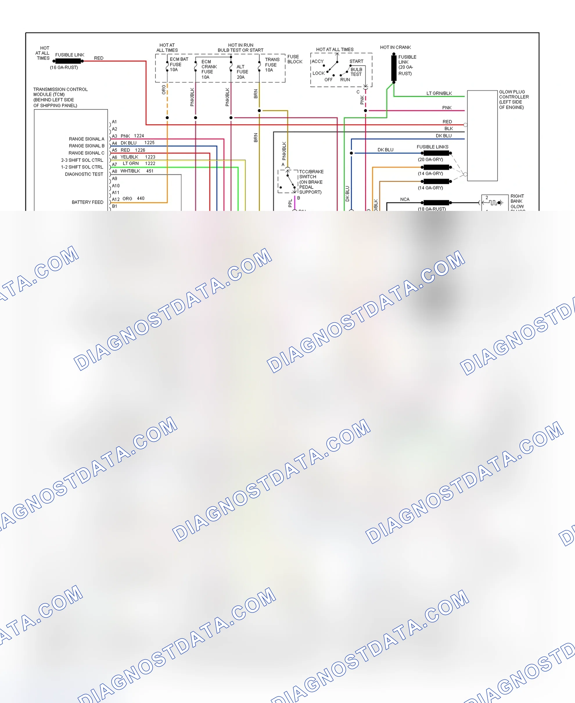 Scheme 237: Wiring Diagram ("P" Series - 6.5L VIN Y A/T)