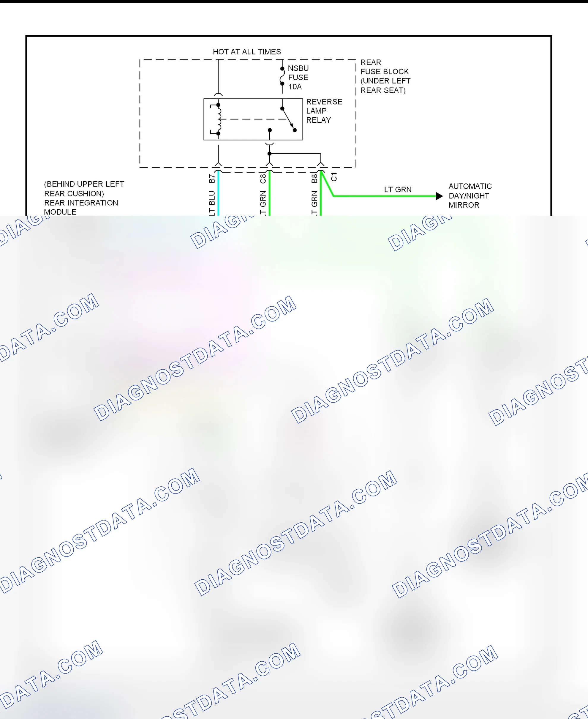 Scheme 47: Back-Up Lights Wiring Diagram (Bonneville)