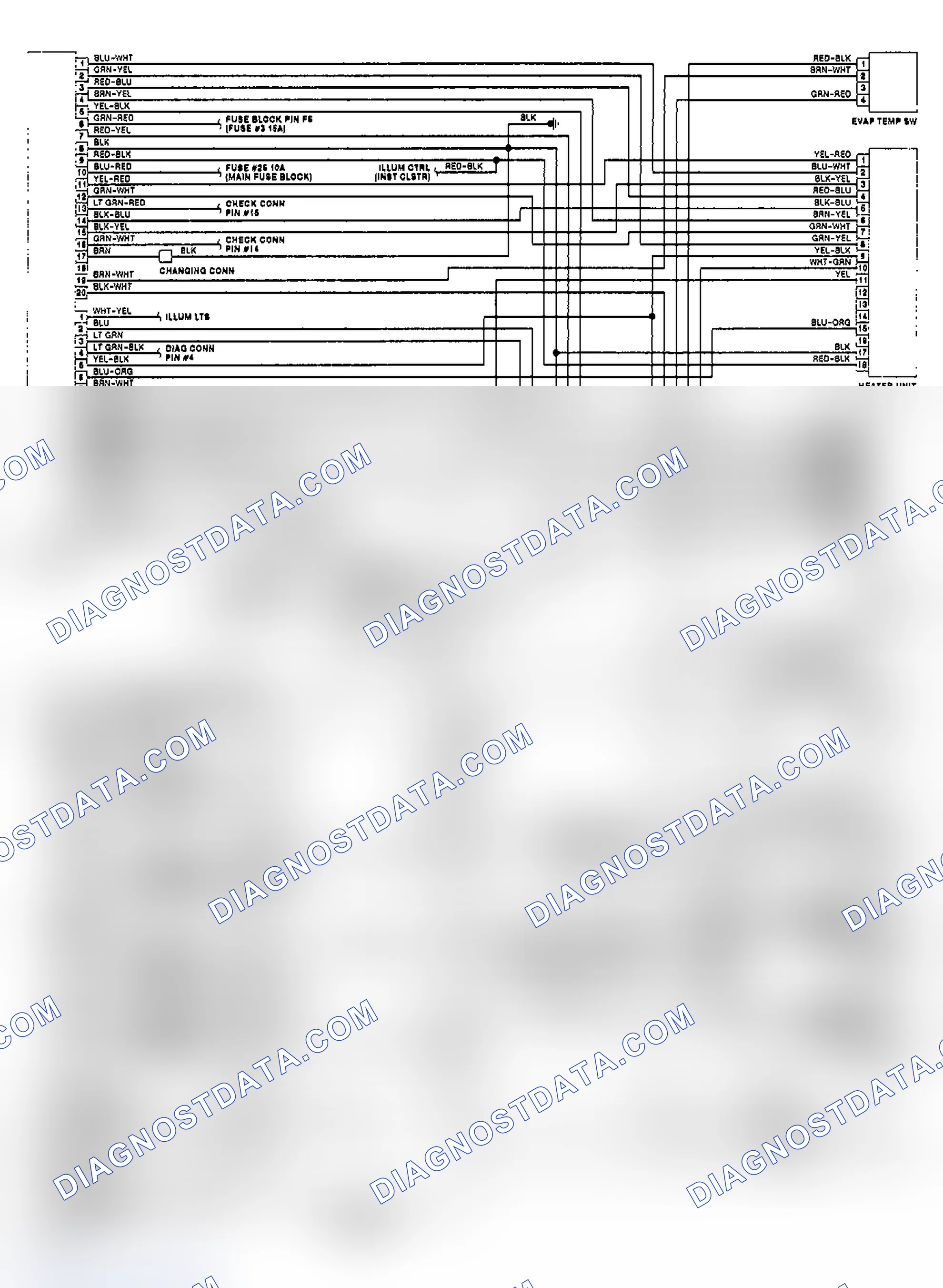 Scheme 20: Automatic A/C-Heater System Wiring Diagram (1990)