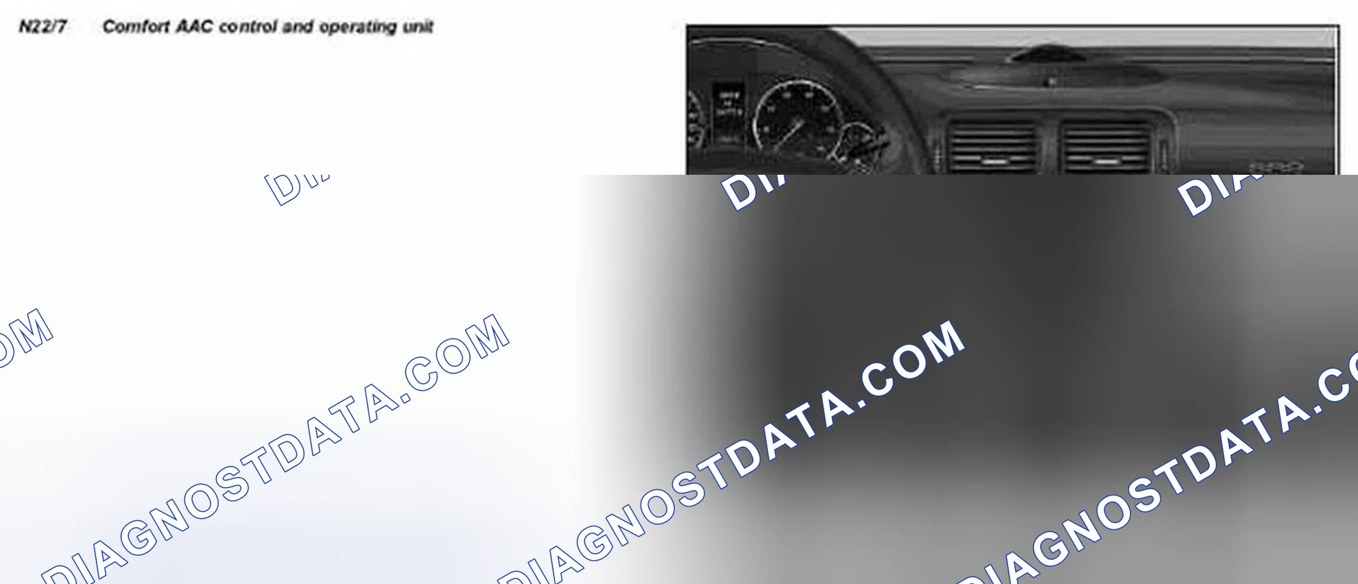 Scheme 27: Identifying Comfort AAC Control And Operating Unit - Model 203.0 /2 /7 As Of 24.4.04 With Code (581)