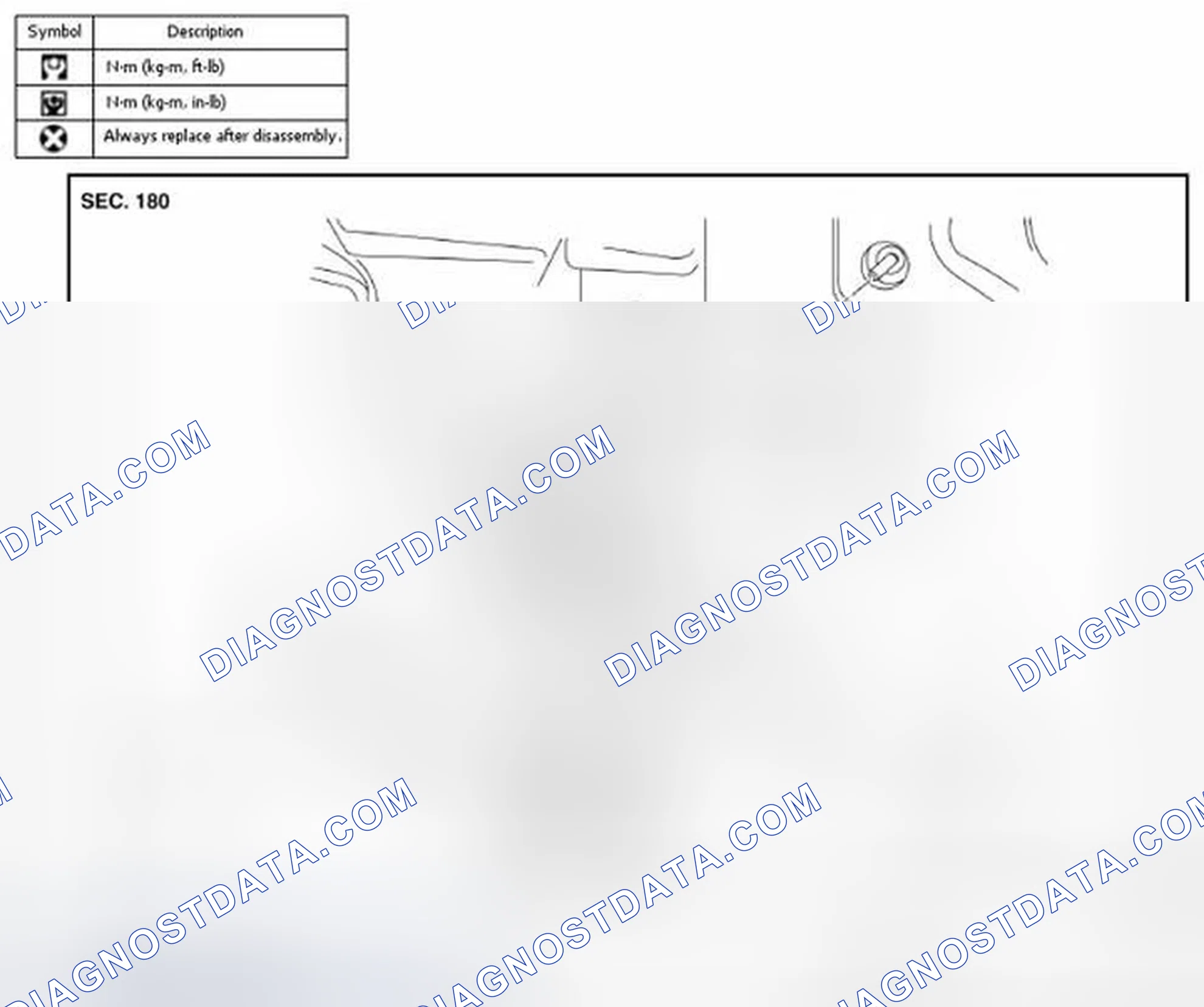 Scheme 61: MODELS WITHOUT DISTANCE CONTROL ASSIST SYSTEM: Exploded View