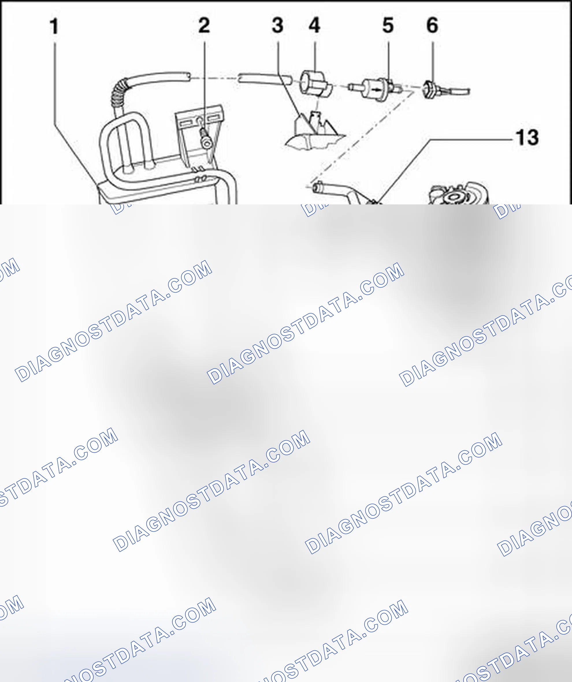 Scheme 184: EVAP canister system, assembly overview