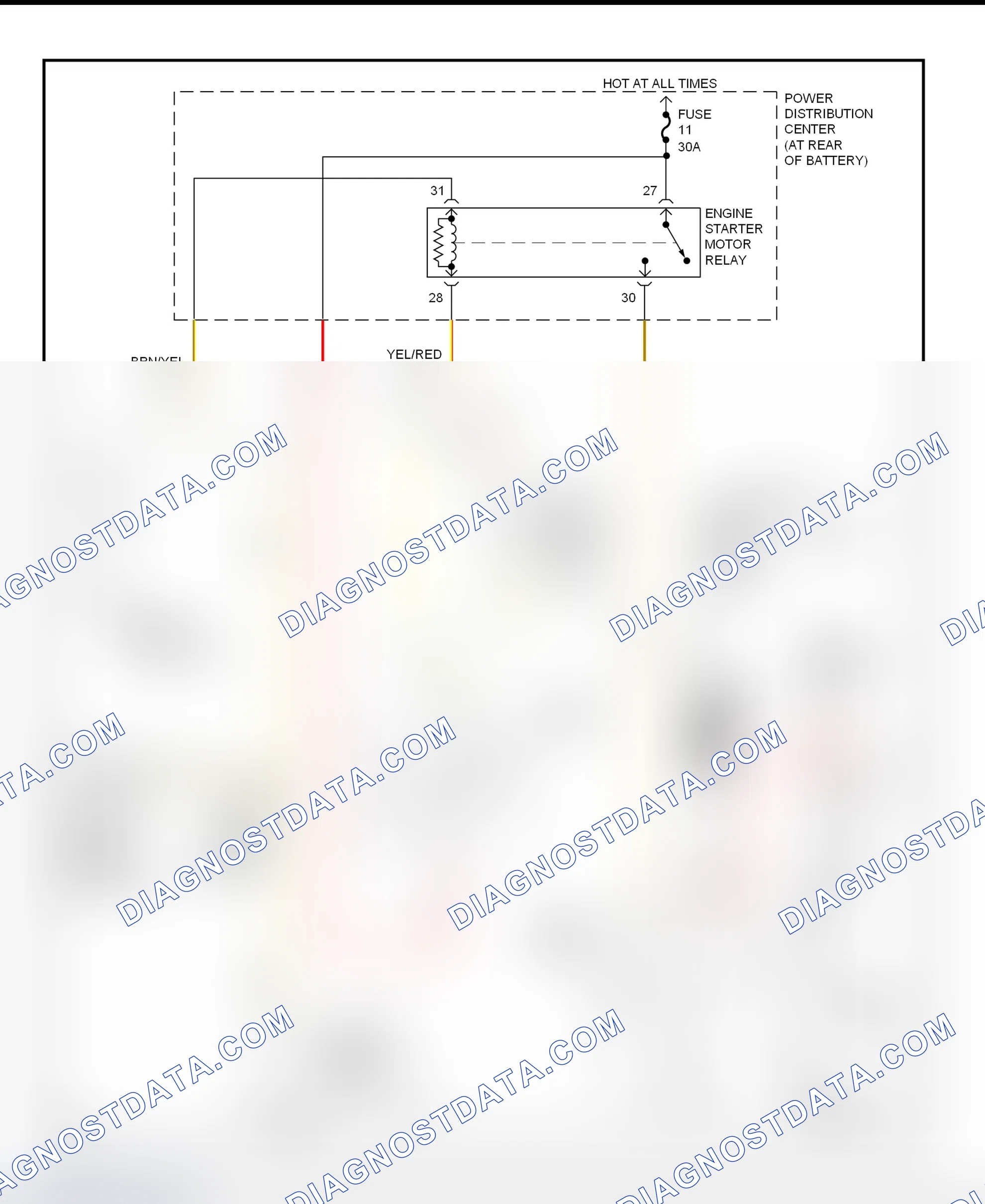 Fig. 9: Starting System Wiring Diagram (Neon)