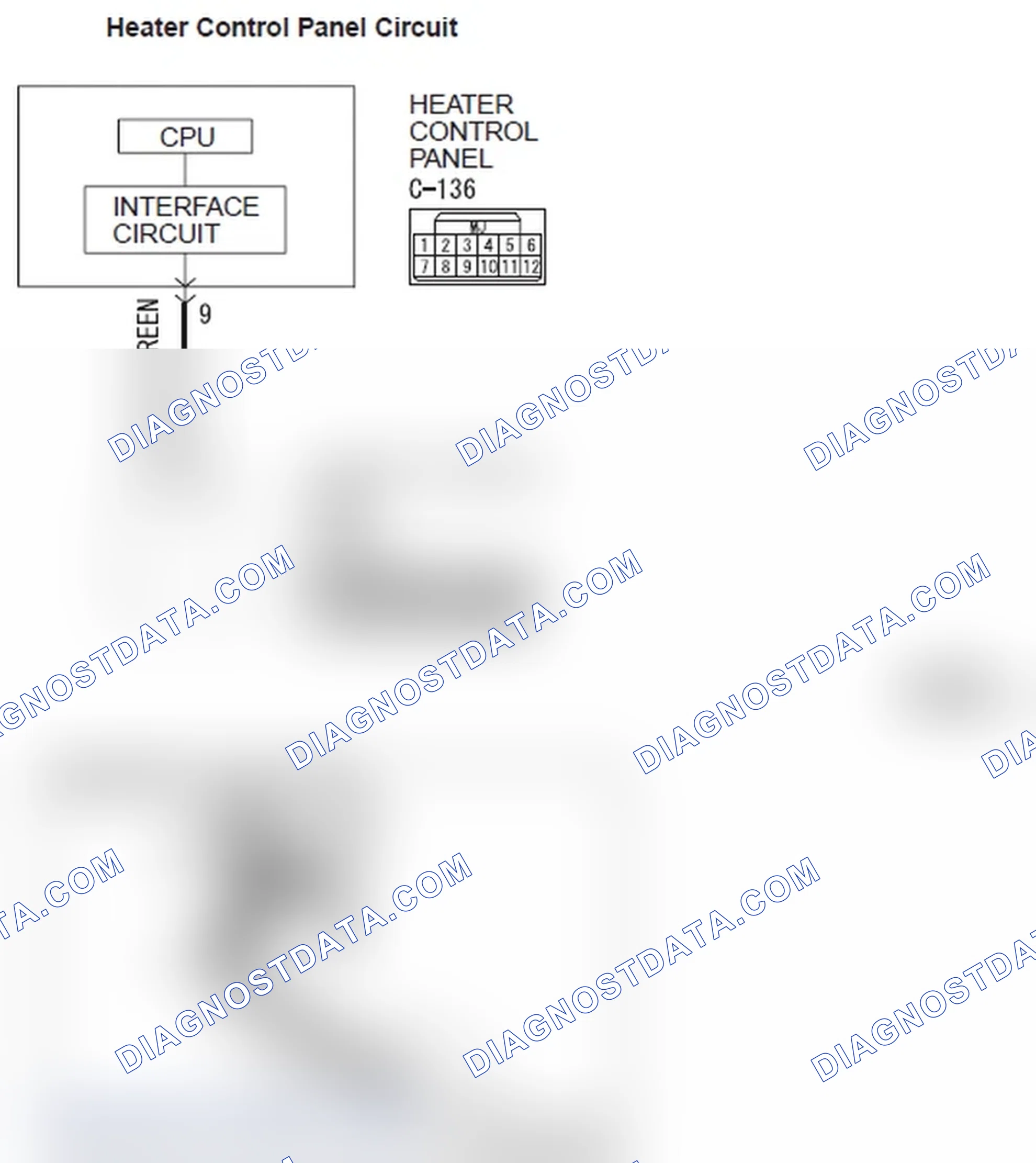 Scheme 19: DTC B2214: Control Panel Failure < Vehicles without A/C >