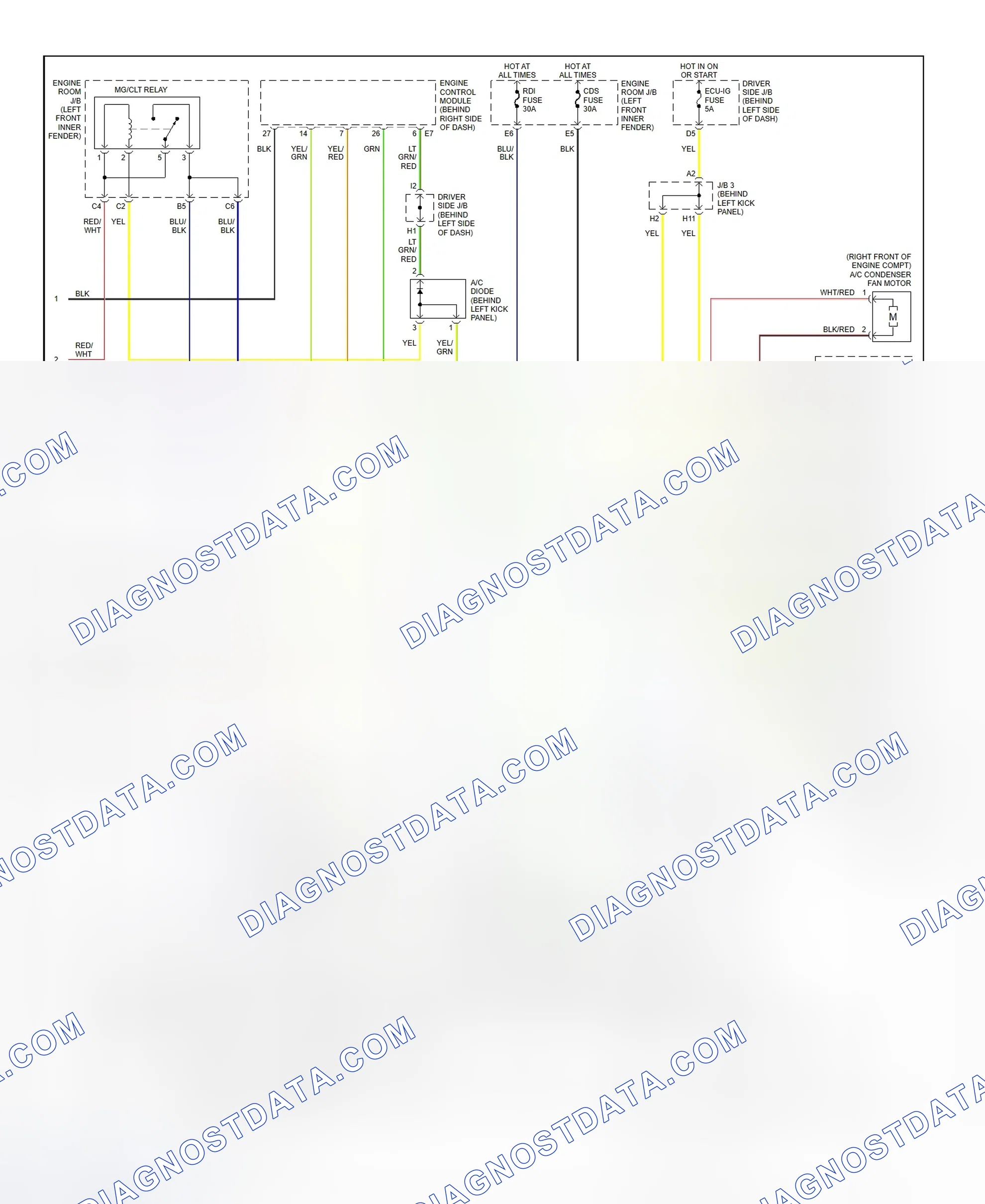 Scheme 16: Automatic A/C-Heater System Wiring Diagram (2000-01 Avalon - 2 Of 2)