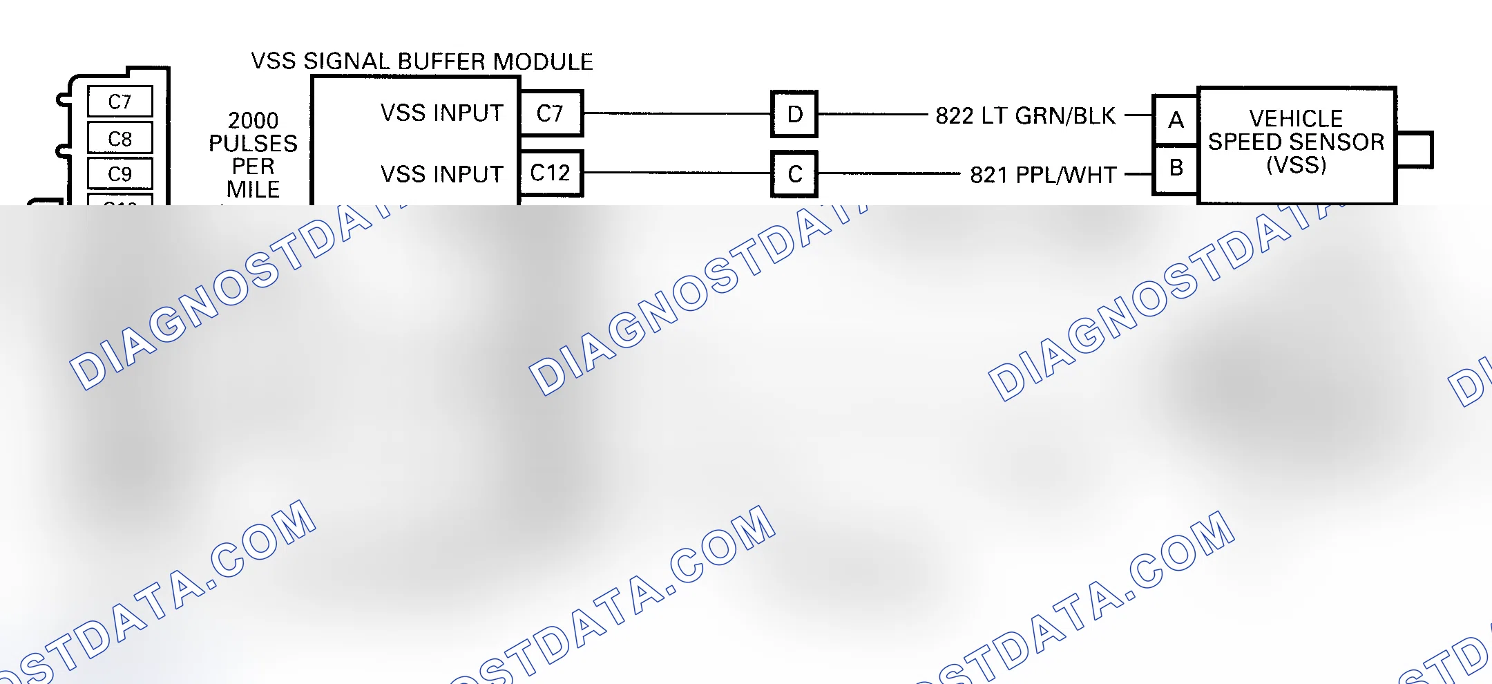 Scheme 250: Code 72 Schematic ("C", "G", "K" & "P" Series) VSS Circuit Loss Transmission Output Signal