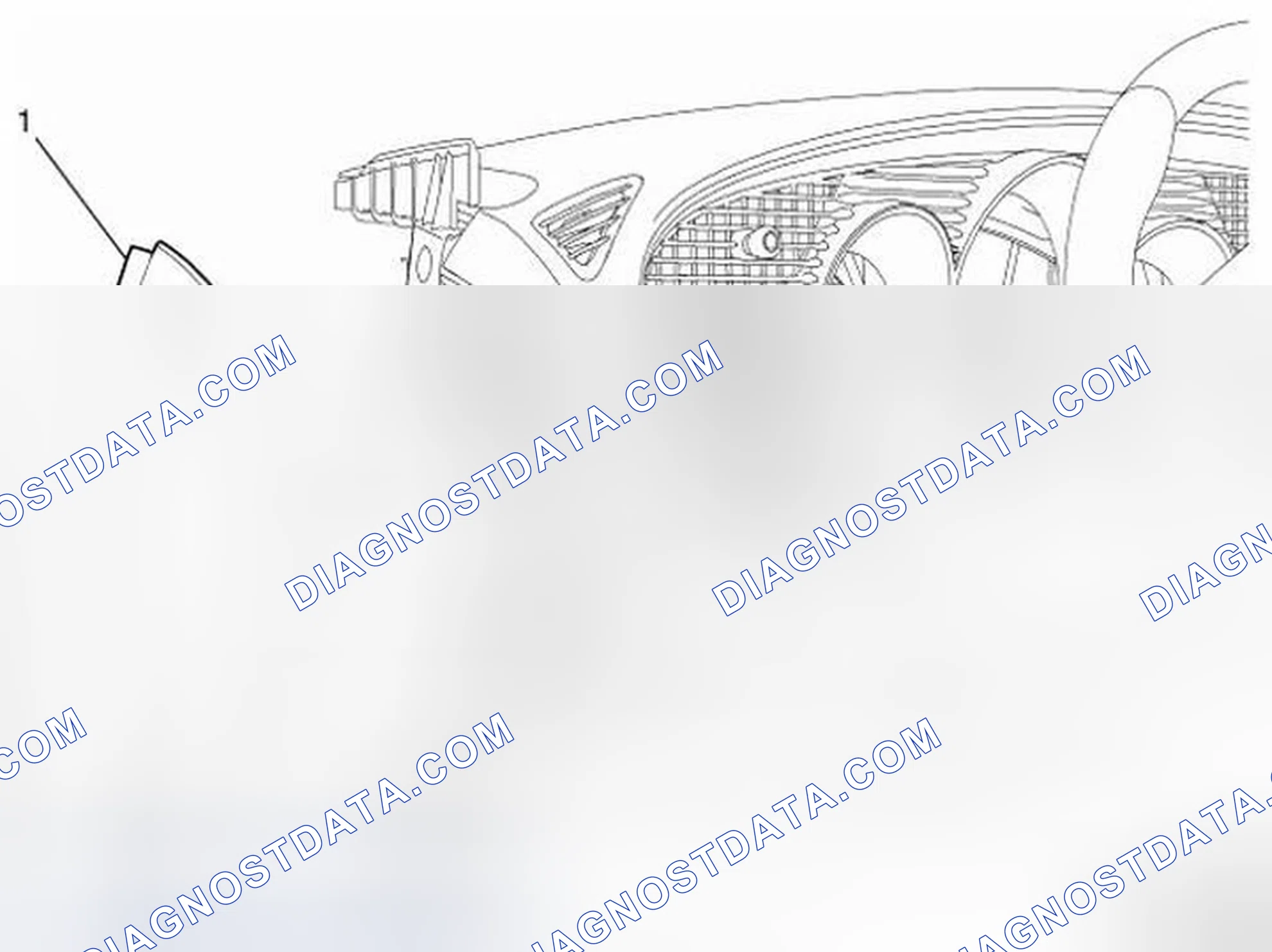 Scheme 59: Instrument Panel Outer Trim Cover Replacement - Left Side
