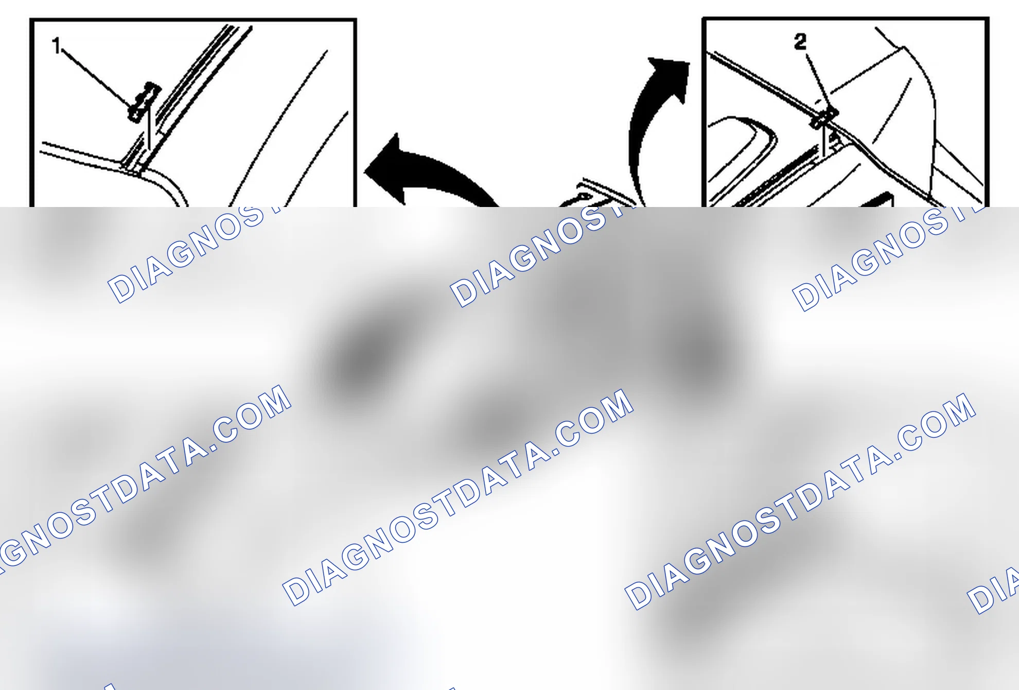 Scheme 57: Roof Panel Molding Retainer Replacement