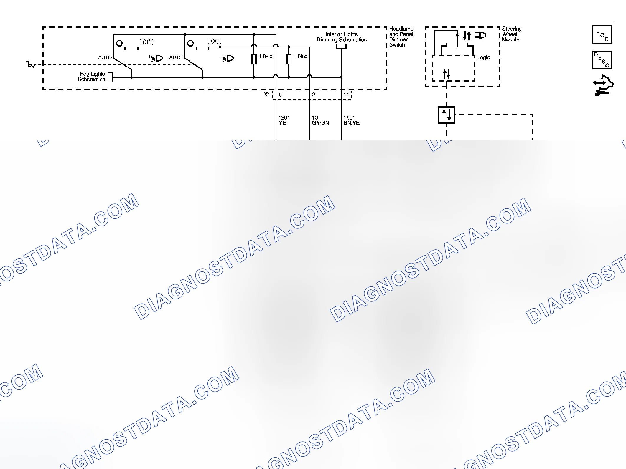 Scheme 1: Headlights/Daytime Running Lights (DRL) Schematics