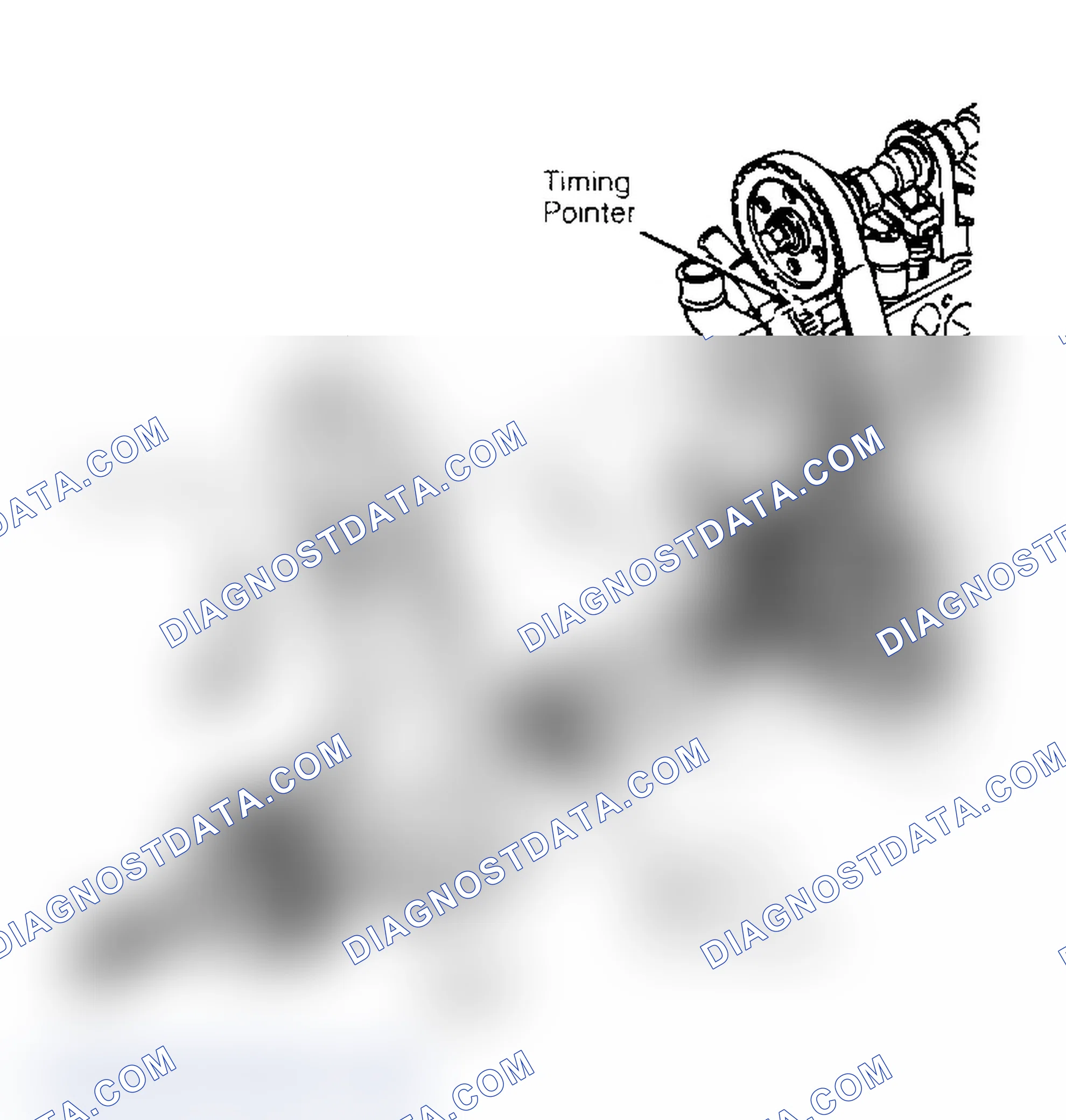 Scheme 5: Timing Belt Alignment Mark Locations