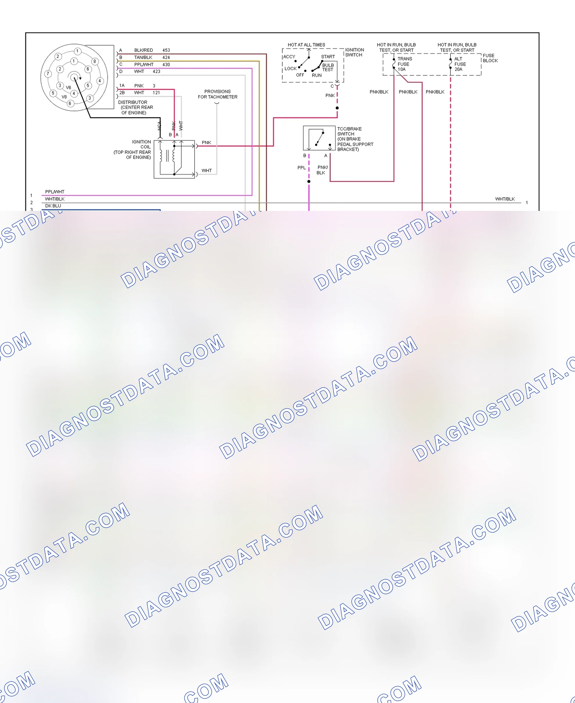Scheme 12: Wiring Diagram ("P" Series - Commercial Van/Motorhome - 4.3L With 4L80-E - 2 Of 3)