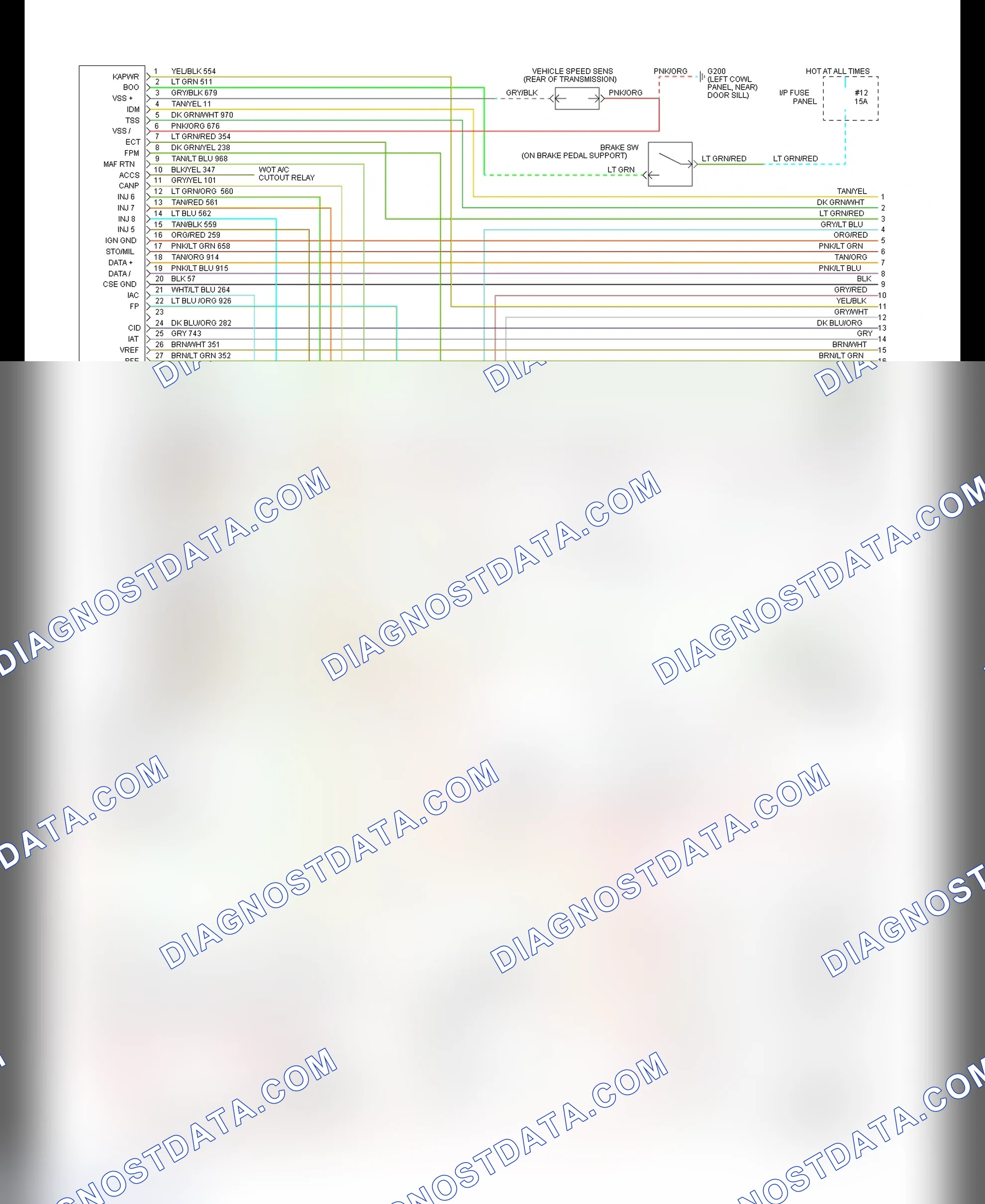 Scheme 118: EEC-IV Wiring Diagram (Town Car 4.6L - 1 Of 3)