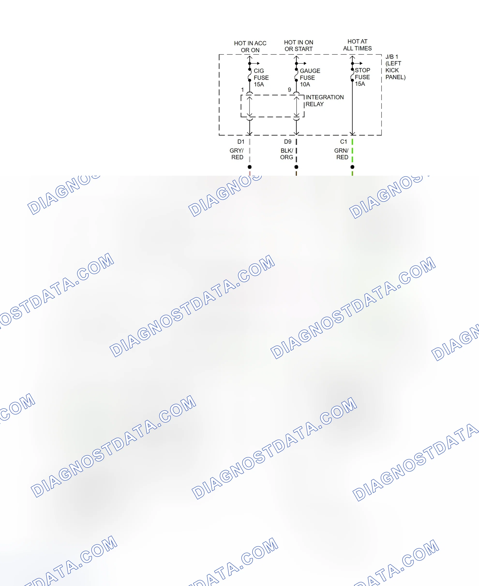 Scheme 100: Shift Interlock System Wiring Diagram (Pickup)
