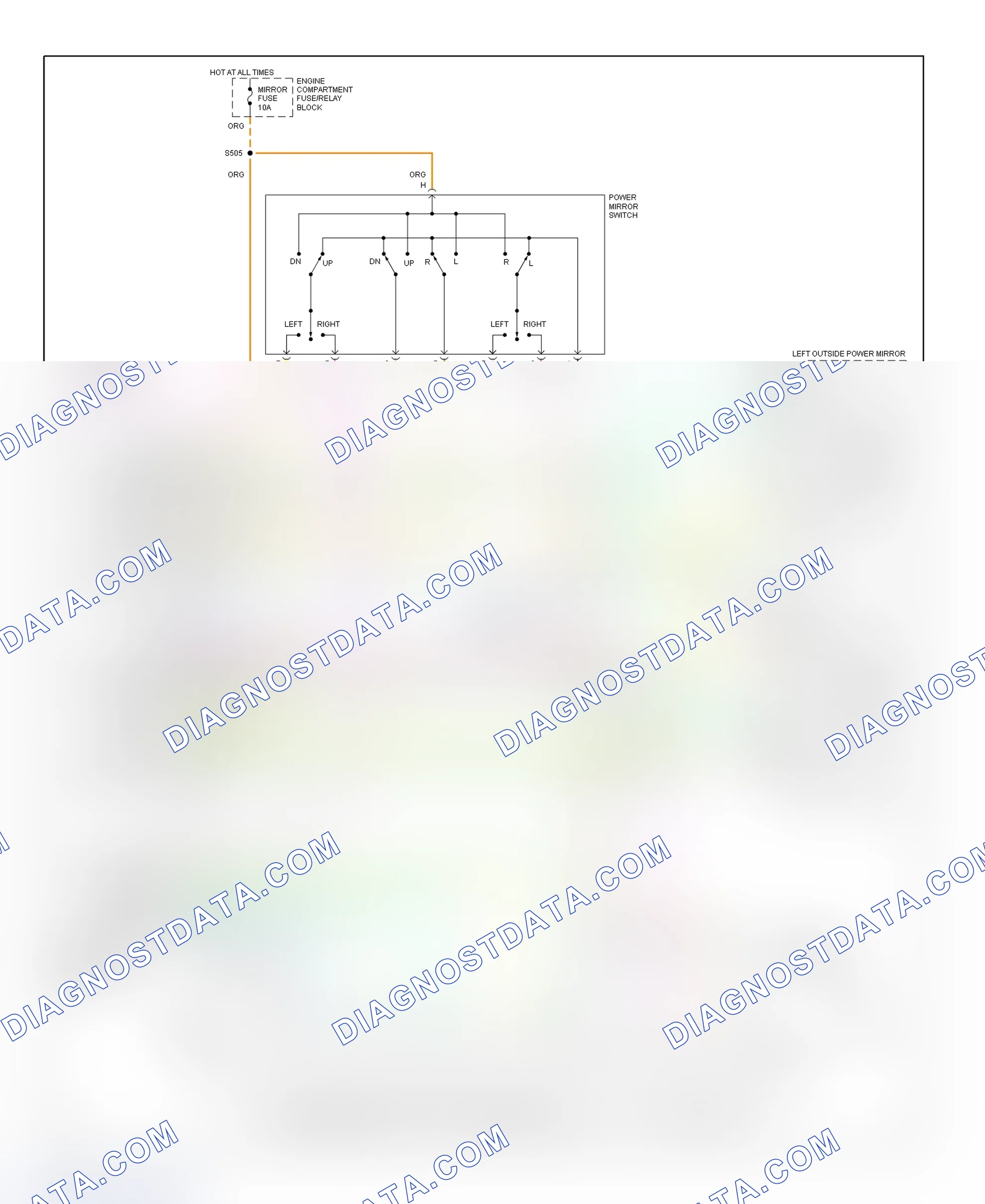 Scheme 11: Memory Power Seats/Power Mirrors Wiring Diagram (Eldorado - 2 Of 2)