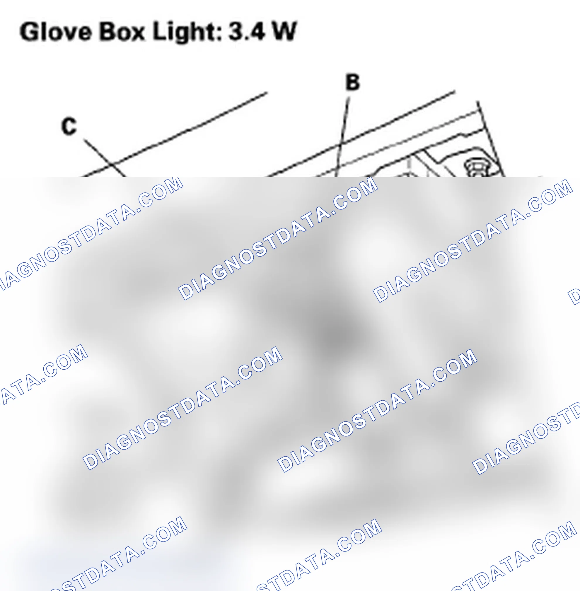 Scheme 13: Glove Box Light Replacement